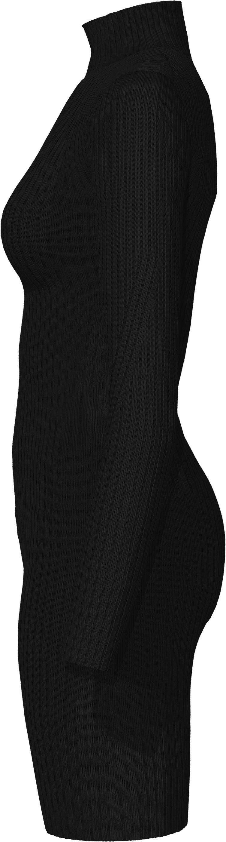 Calvin Klein Jeans Bodykleid »STACKED | TIGHT Calvin Klein mit SWEATER online auf BAUR der Markenlogo LOGO bestellen Brust DRESS«