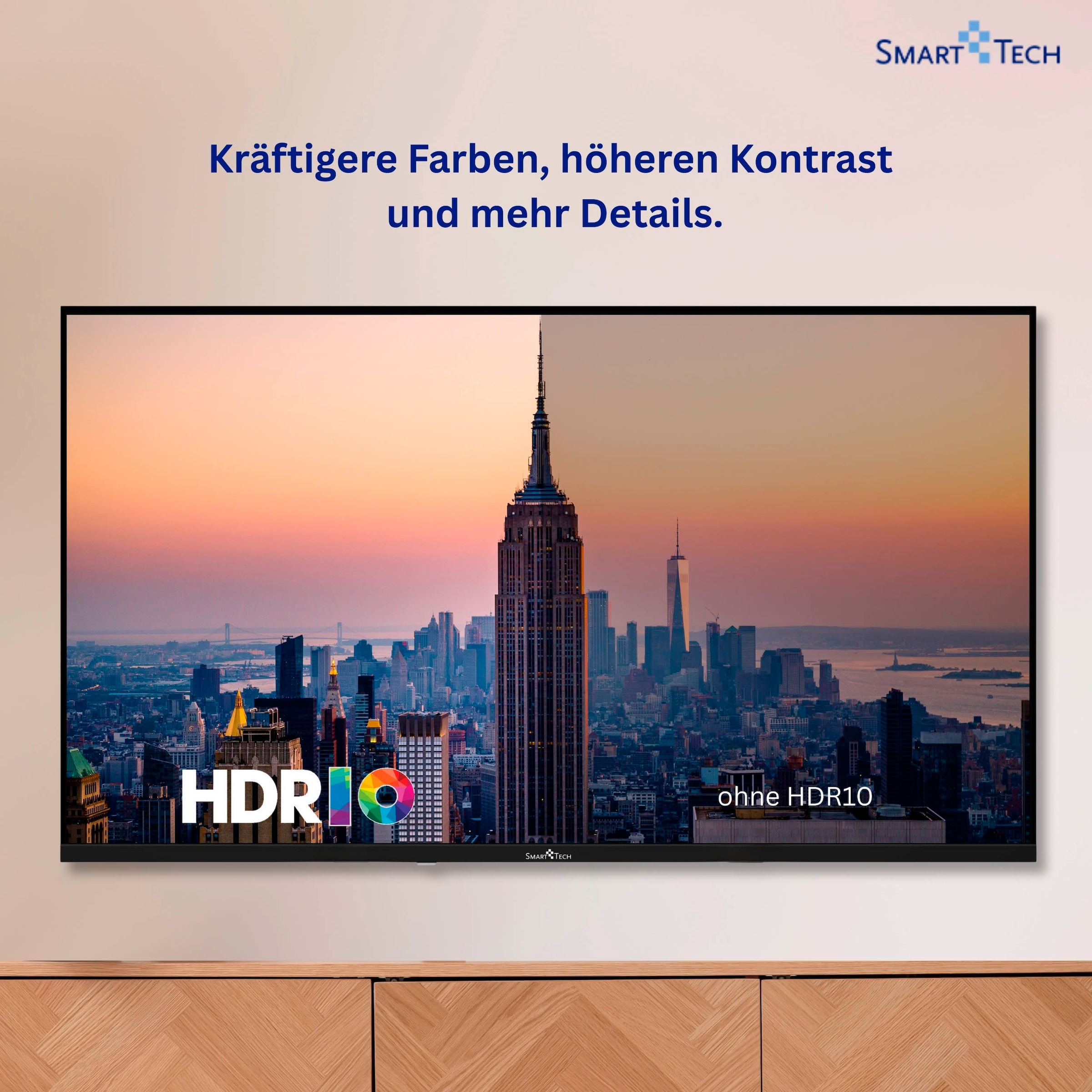 Smart Tech QLED-Fernseher »65QG06K« 164 cm/65 ″