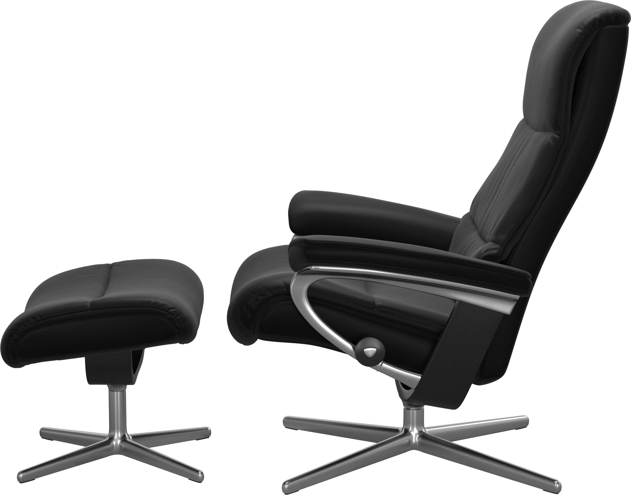 Stressless® Relaxsessel »View«, mit Cross Base, Größe S, M & L, Holzakzent Schwarz