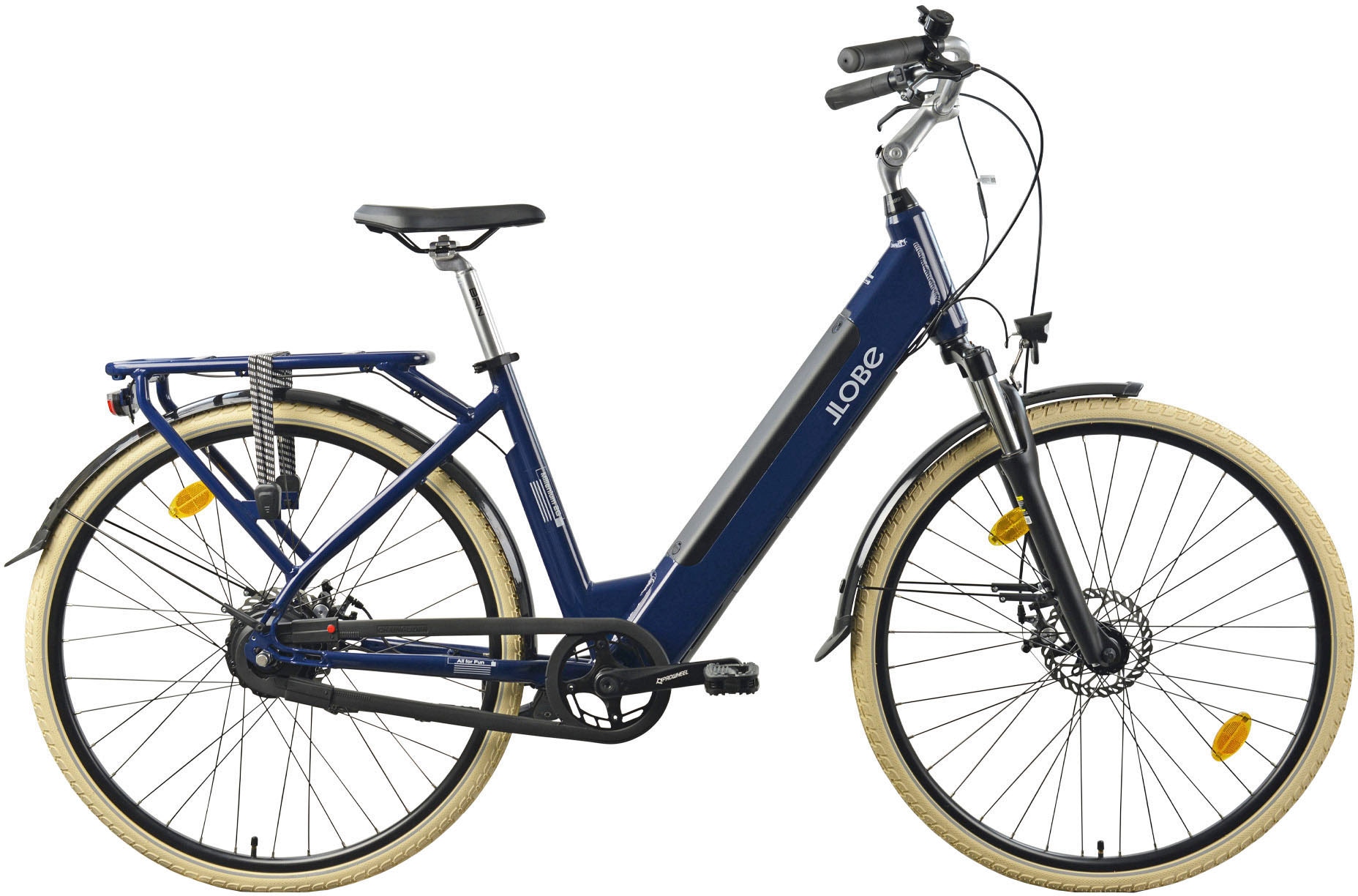 Llobe E-Bike »City E-Bike 28" Millenium 2G«, Heckmotor 250 W