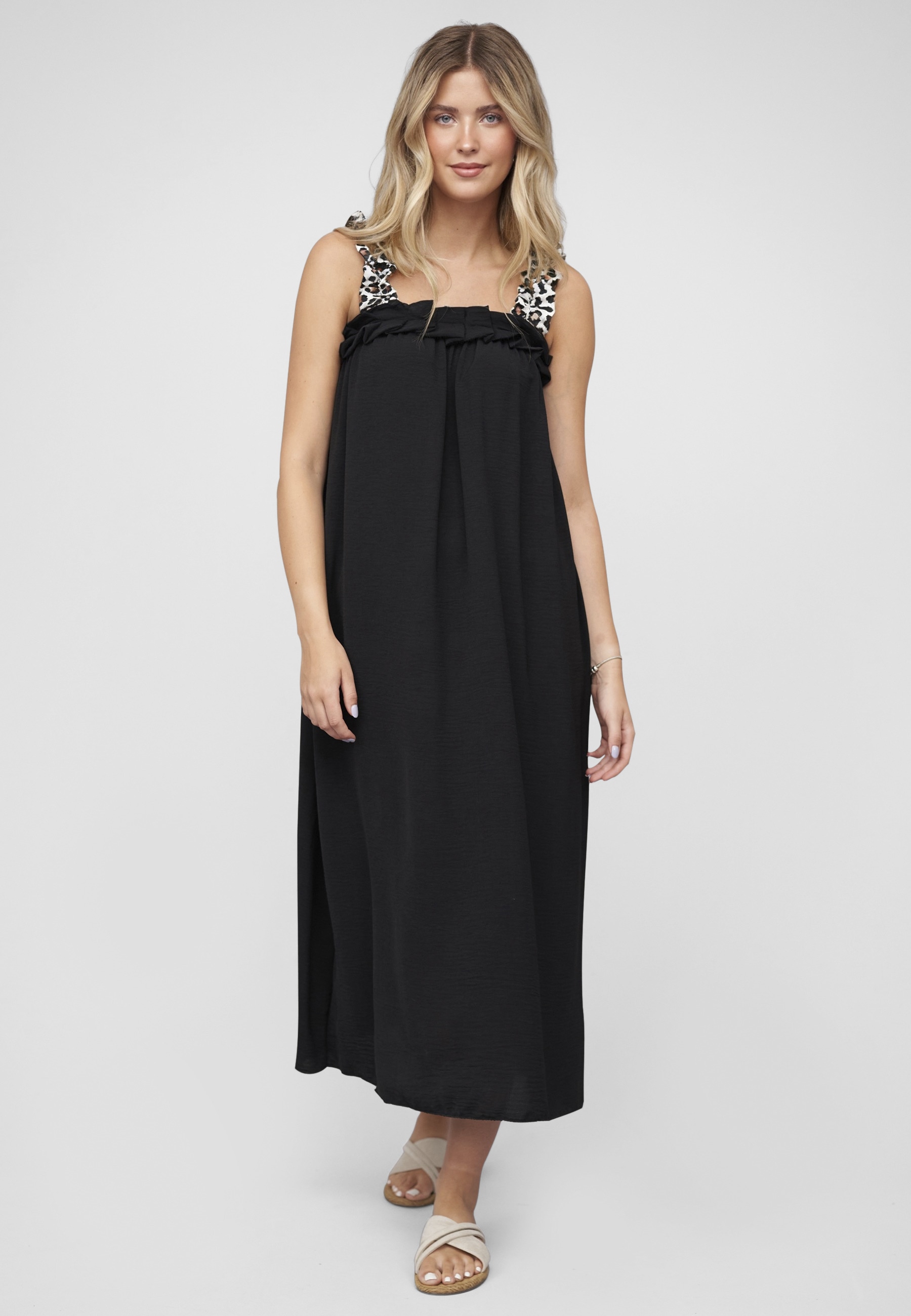 CLOUD 5IVE Shirtkleid »CLOUD 5IVE A-Line Dress with leo print straps« 1 Stk. tlg.