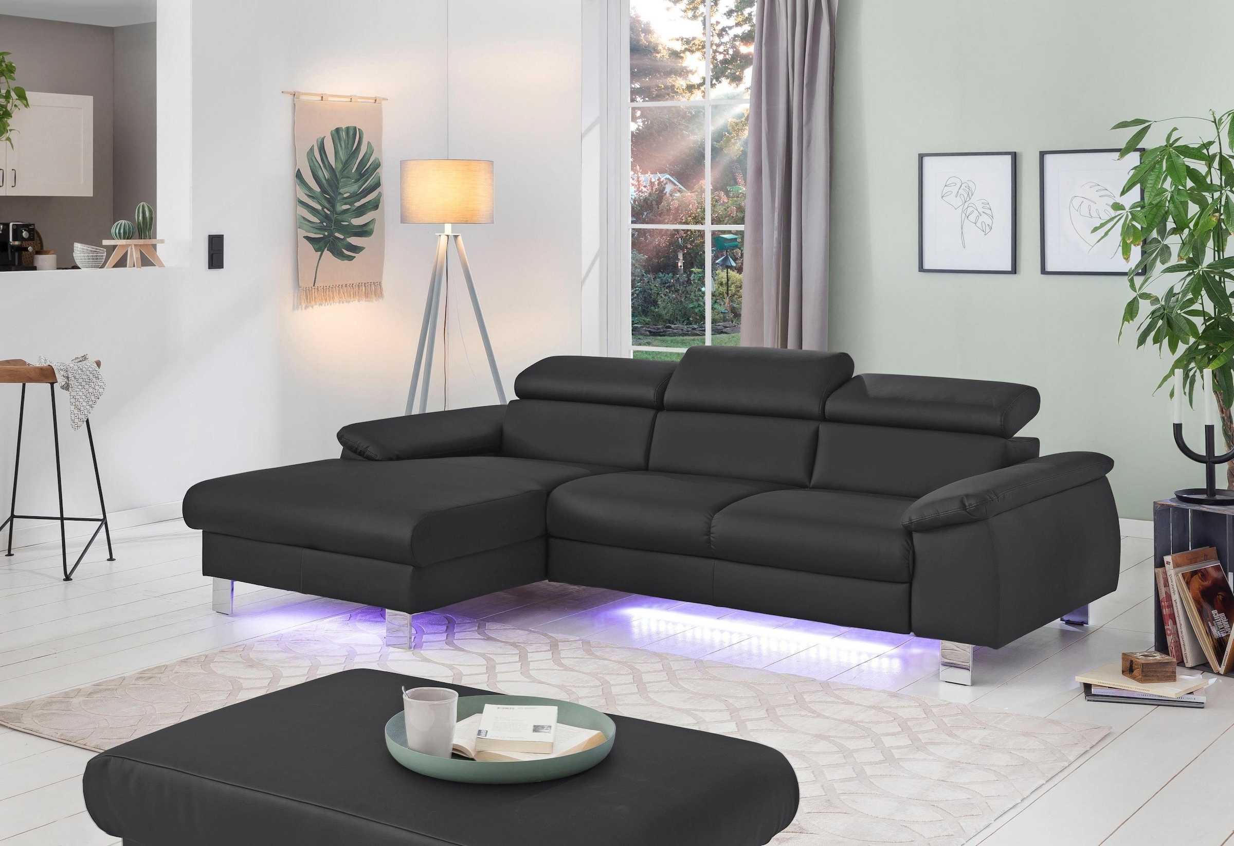 COTTA Polstergarnitur "Komaris L-Form", (Set), Set bestehend aus: Ecksofa m günstig online kaufen