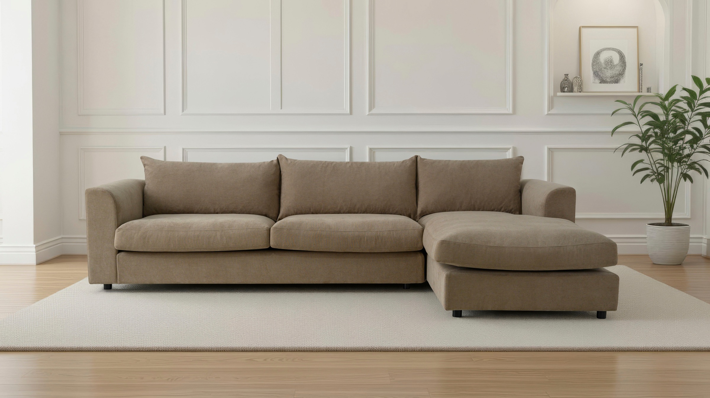 LeGer Home by Lena Gercke Ecksofa "Avelina" Breite 297 cm, in Cord- und Che günstig online kaufen