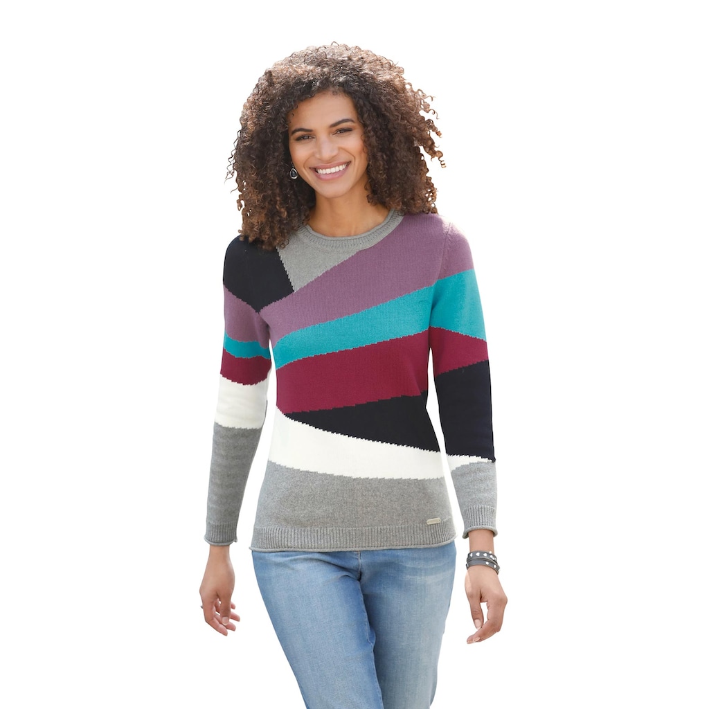 Casual Looks Rundhalspullover »Pullover« Casual Looks Rundhalspullover »Pullover«