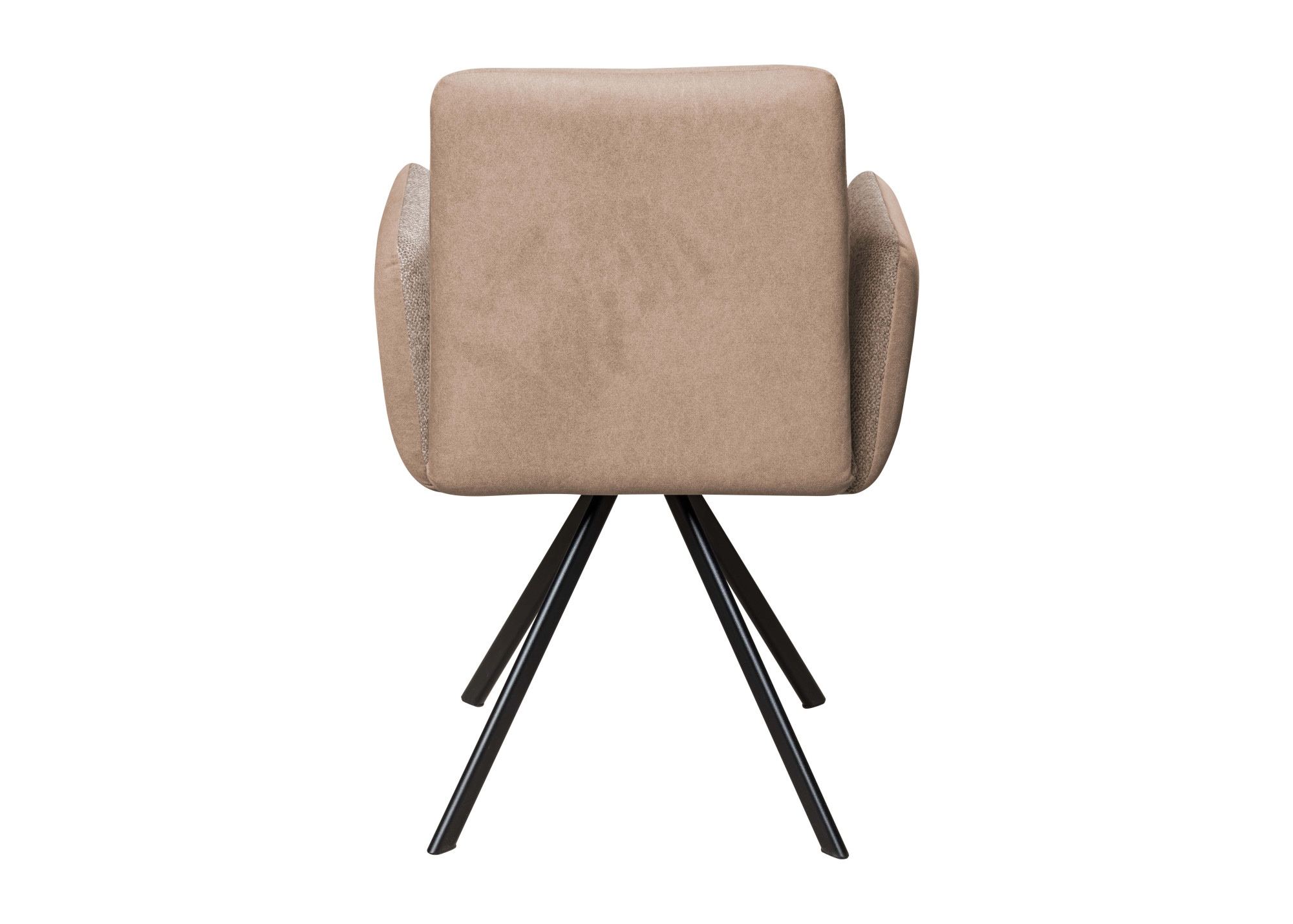 OTTO home Armlehnstuhl »Gabi Polsterstuhl, Esszimmerstuhl, Küchenstuhl, 4-Fußstuhl« () Gestell aus matt-schwarzem Flachmetall, stabil, 2-Stoff-Design