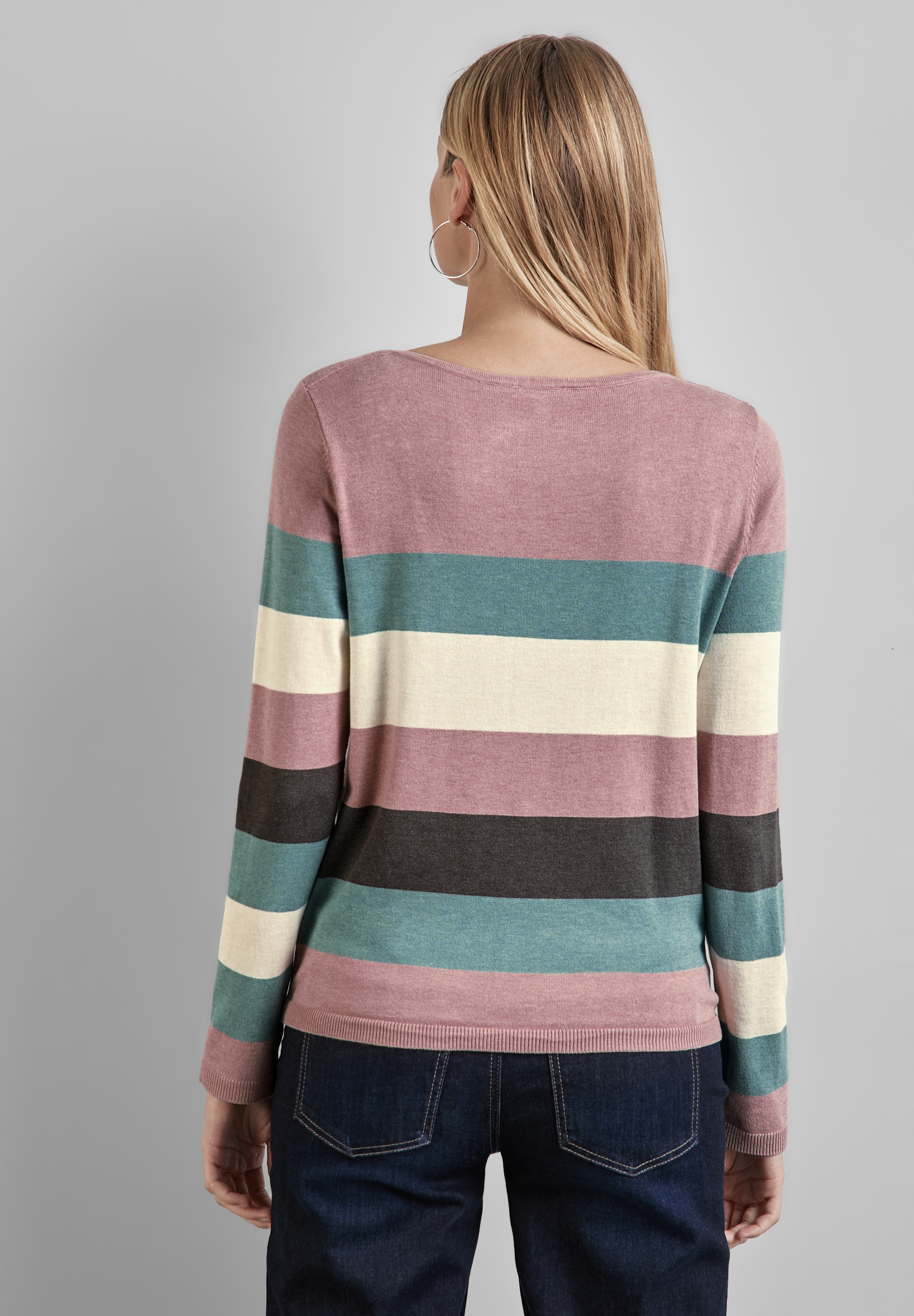 STREET ONE Strickpullover, aus softem Materialmix