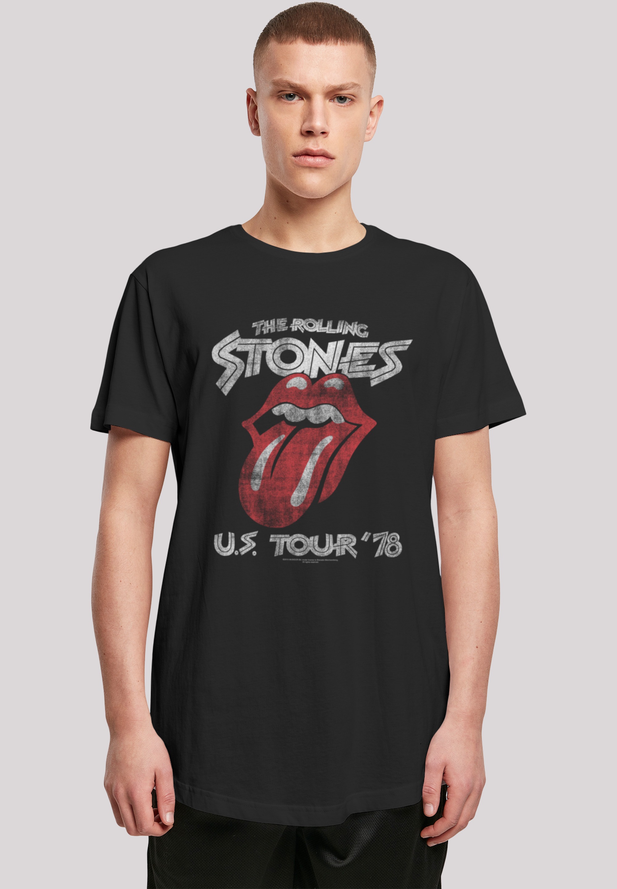 F4NT4STIC T-Shirt »The Rolling Stones Rock Band US Tour '78 Front«, Print