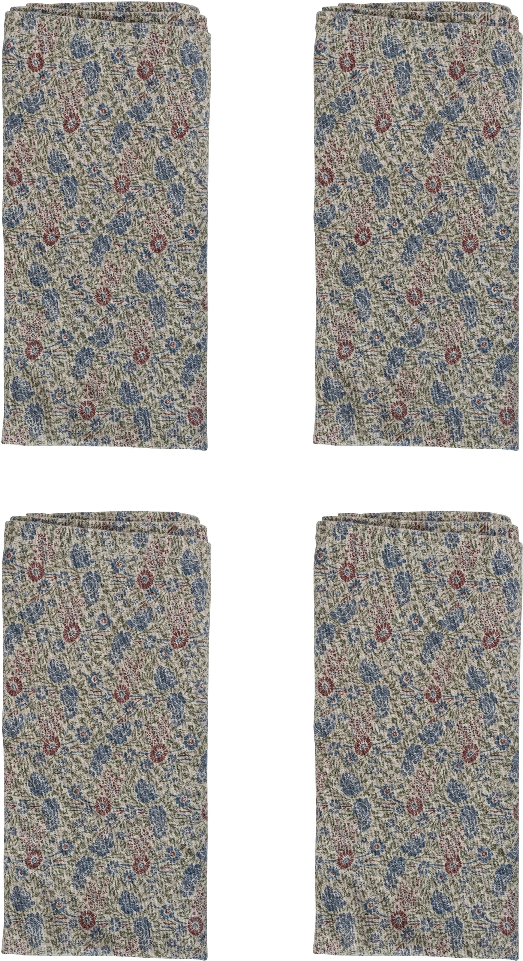 LAURA ASHLEY Stoffserviette »Daniela, mit Blumenmotiv«, (Set, 4 St.), 45x45 cm