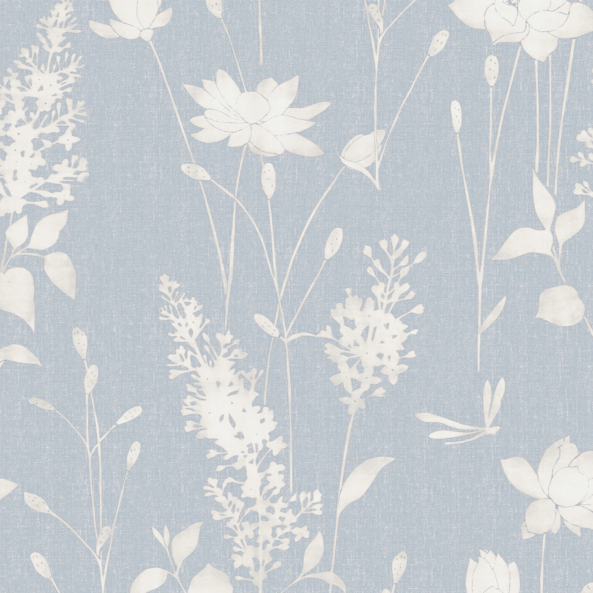 Laura Ashley Vliestapete "Dragonfly Garden" Gemustert Glatt Fsc Zertifiziert, Mit Lebhaftem Druck, 10 Meter Länge
