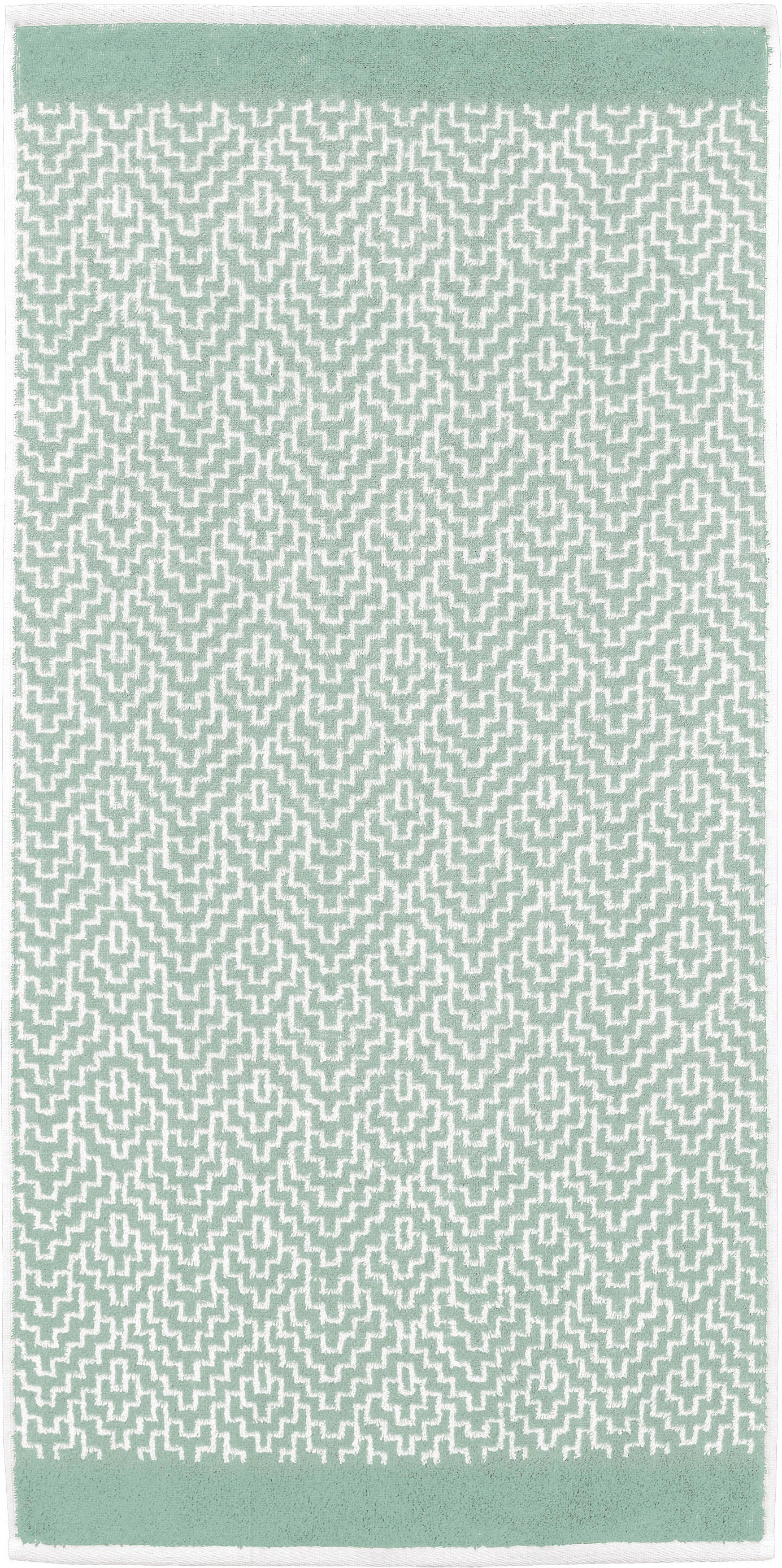 Kleine Wolke Duschtuch "Botany, Größe 70/140 cm" modernes Rauten Design günstig online kaufen