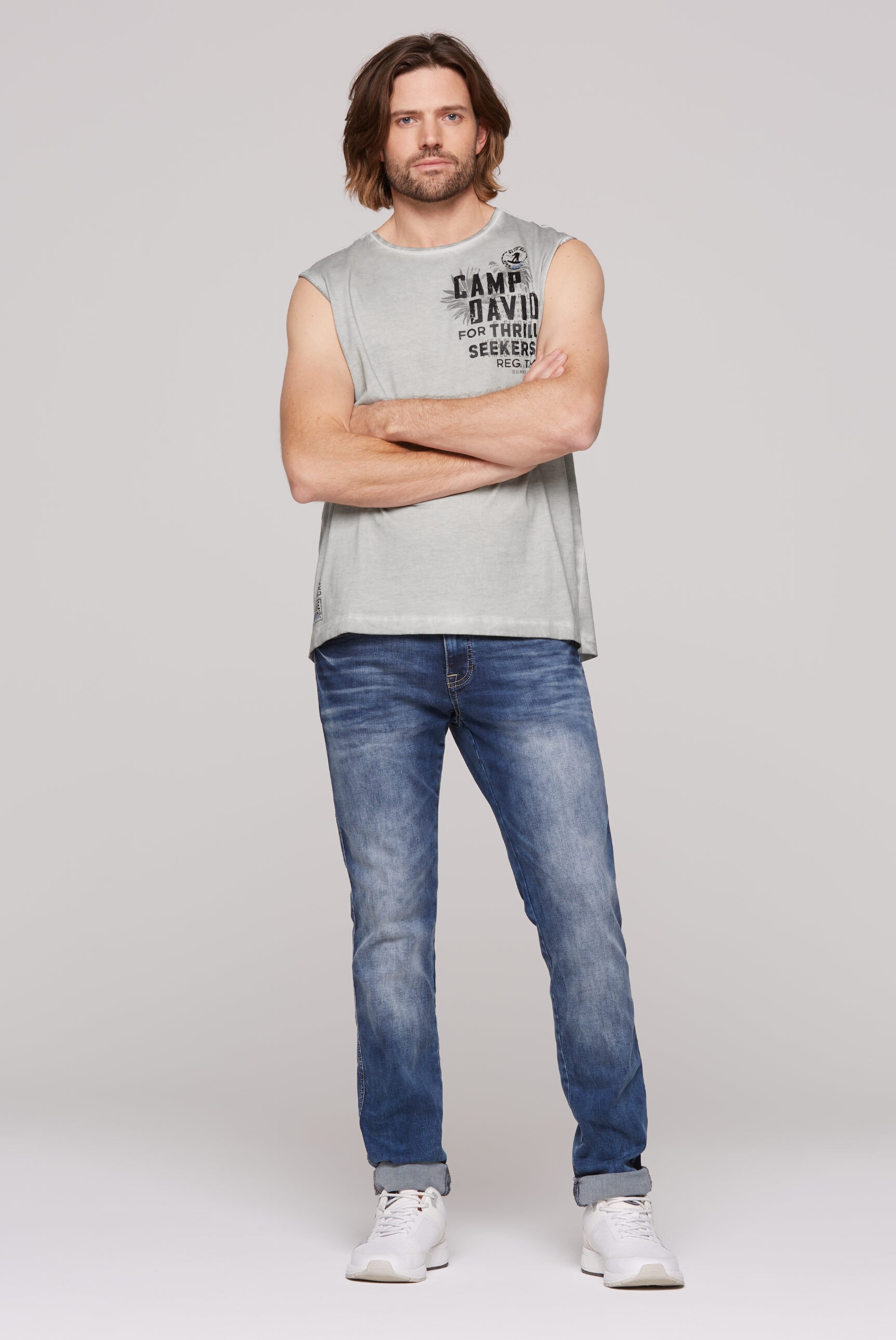 CAMP DAVID Tanktop, mit Oil-Dyed-Färbung