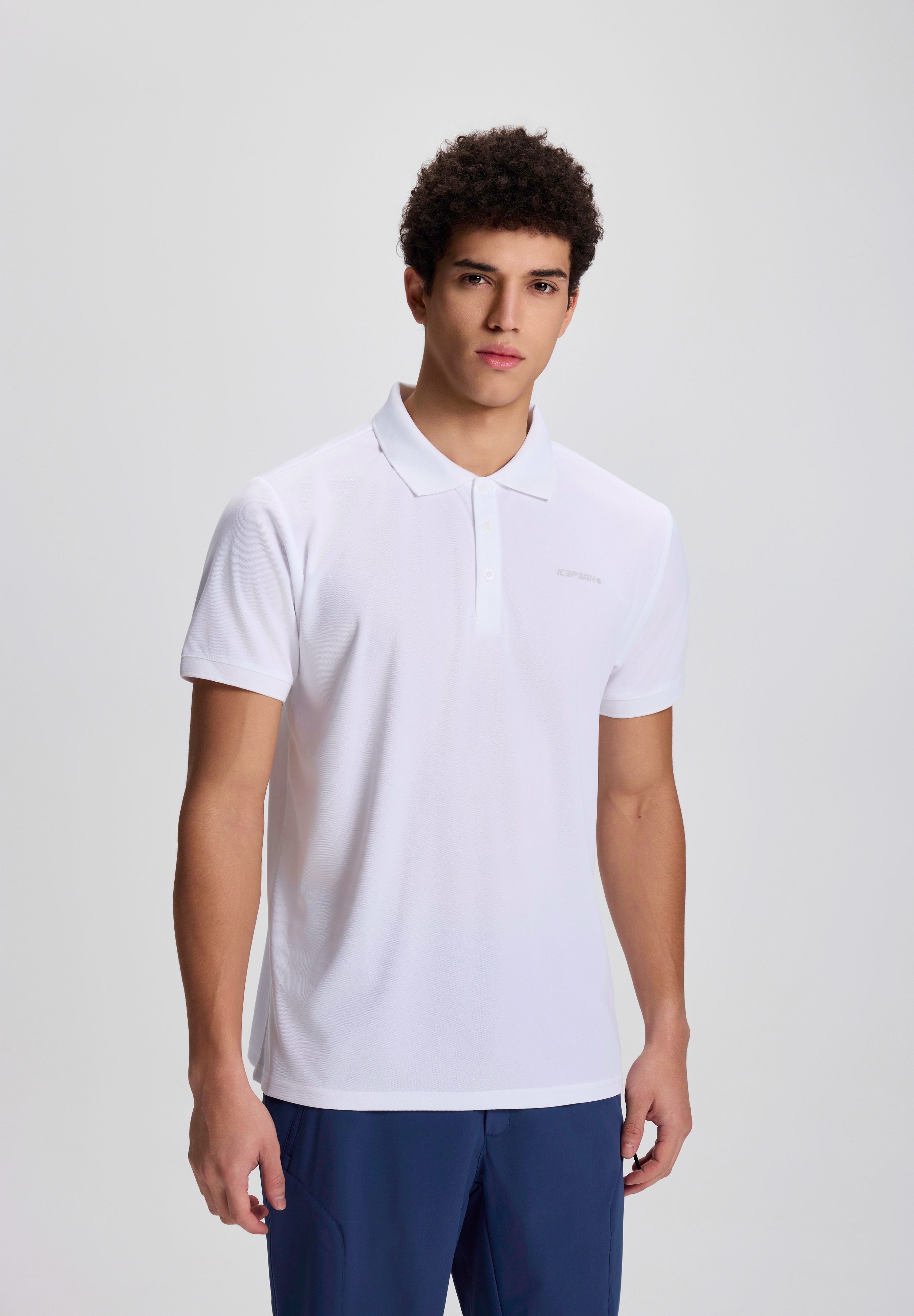 Icepeak Poloshirt "H POLOSHIRT BELLMONT" Kurzarm-Ausführung, mit Polokragen und Knopfleiste, unifarben