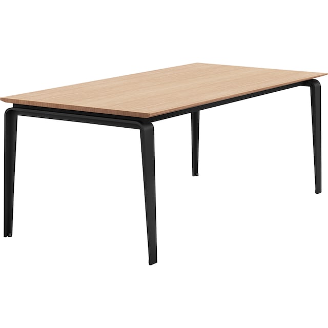 Black Friday GWINNER Esstisch »ET524«, mit echtholzfurnierter Tischplatte,  wahlweise mit Auszugsfunktion | BAUR