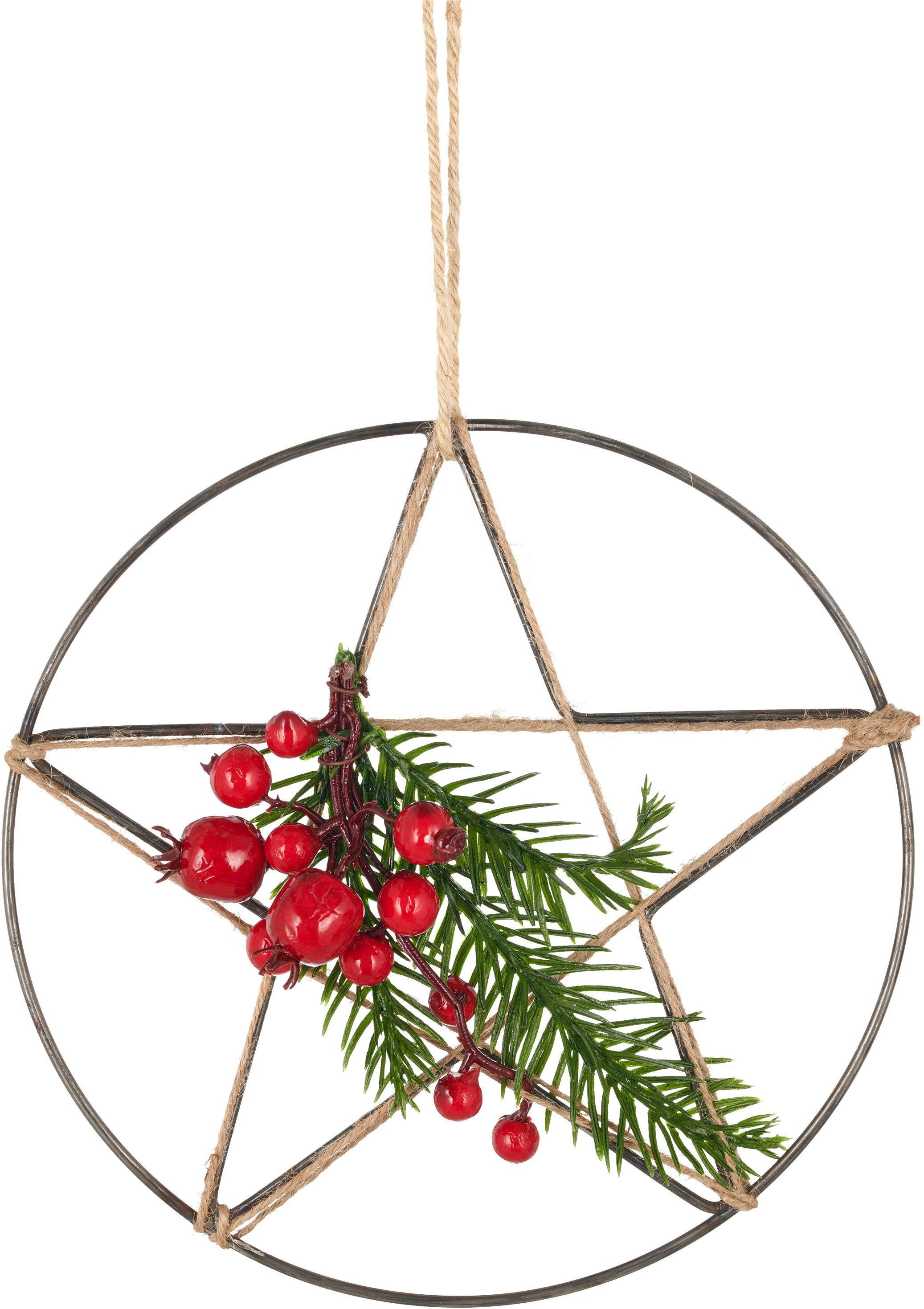 Creativ green Winterliche Kunstpflanze "Sternhänger" günstig online kaufen