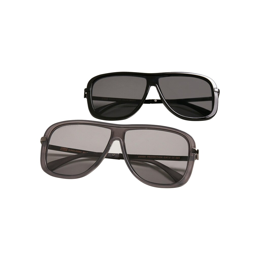 URBAN CLASSICS Sonnenbrille »Urban Classics Unisex Sunglasses Milos 2-Pack«