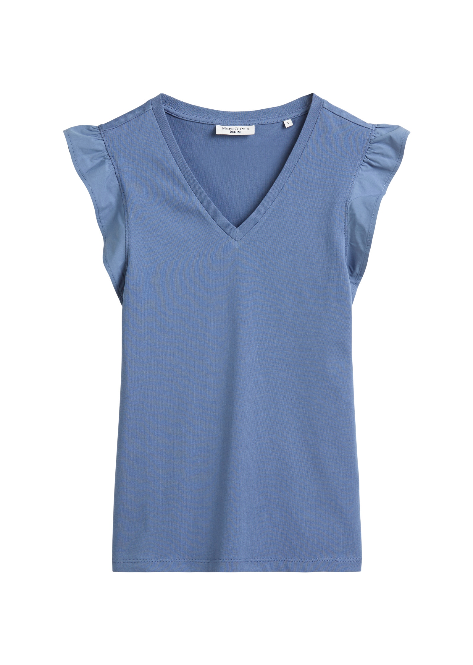 Marc O'Polo DENIM T-Shirt »aus Material-Mix«