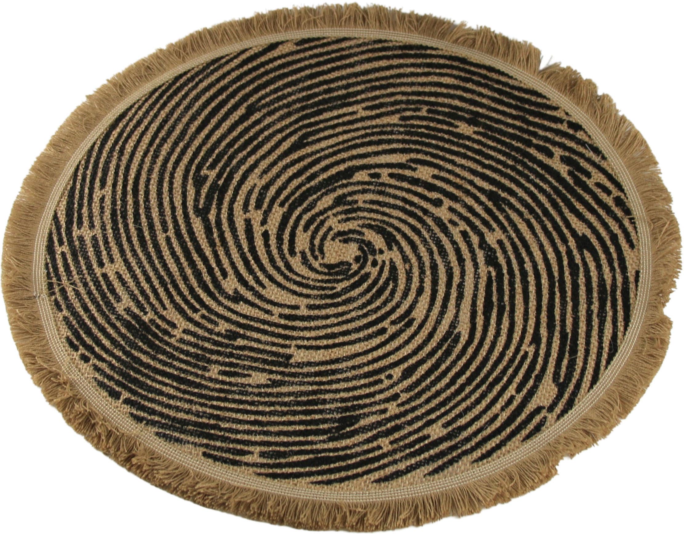 AM Design Platzset "Tischset mit Fransen" aus Jute, Ø 38 cm günstig online kaufen