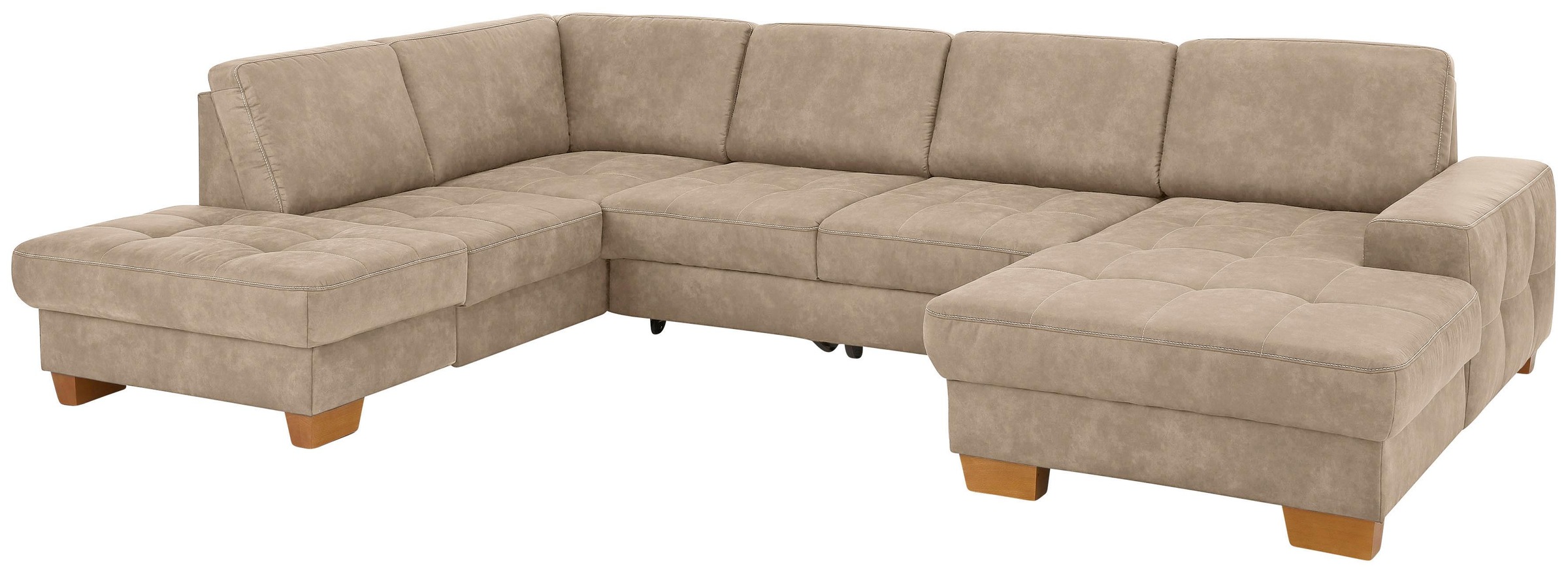 Home affaire Wohnlandschaft "Puccini U-Form" mit Federkern, Sitztiefenverst günstig online kaufen