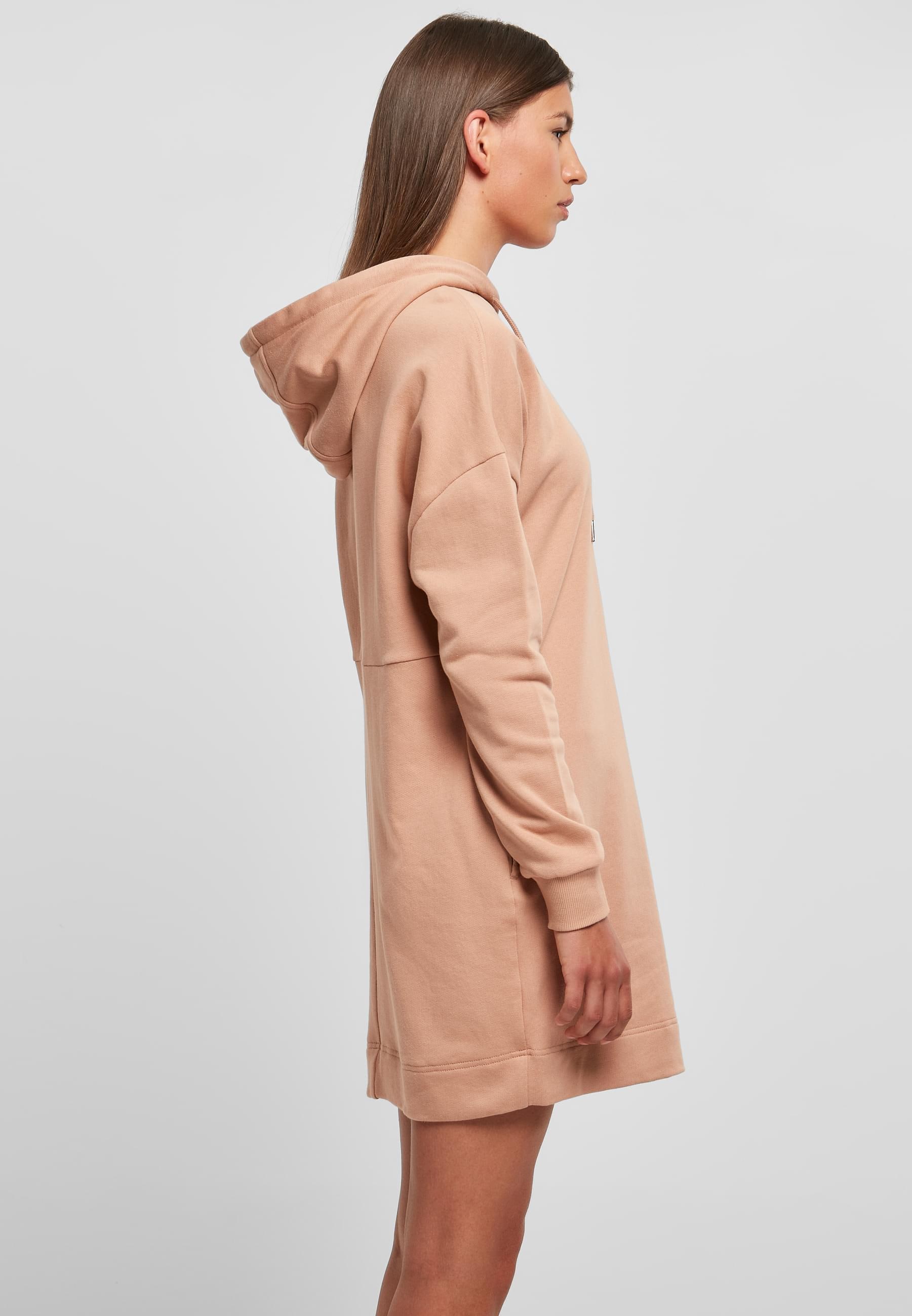 URBAN CLASSICS Shirtkleid »Urban Classics Damen Ladies Organic Oversized Terry Hoody Dress«, (1 tlg.)