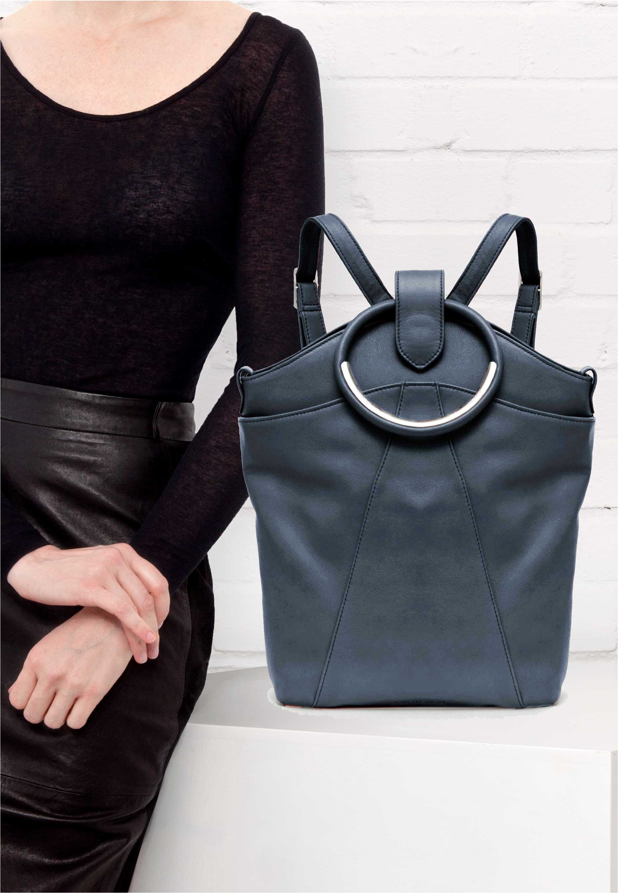 GRETCHEN Cityrucksack »Maple Metal Backpack« aus italienischem Kalbsleder