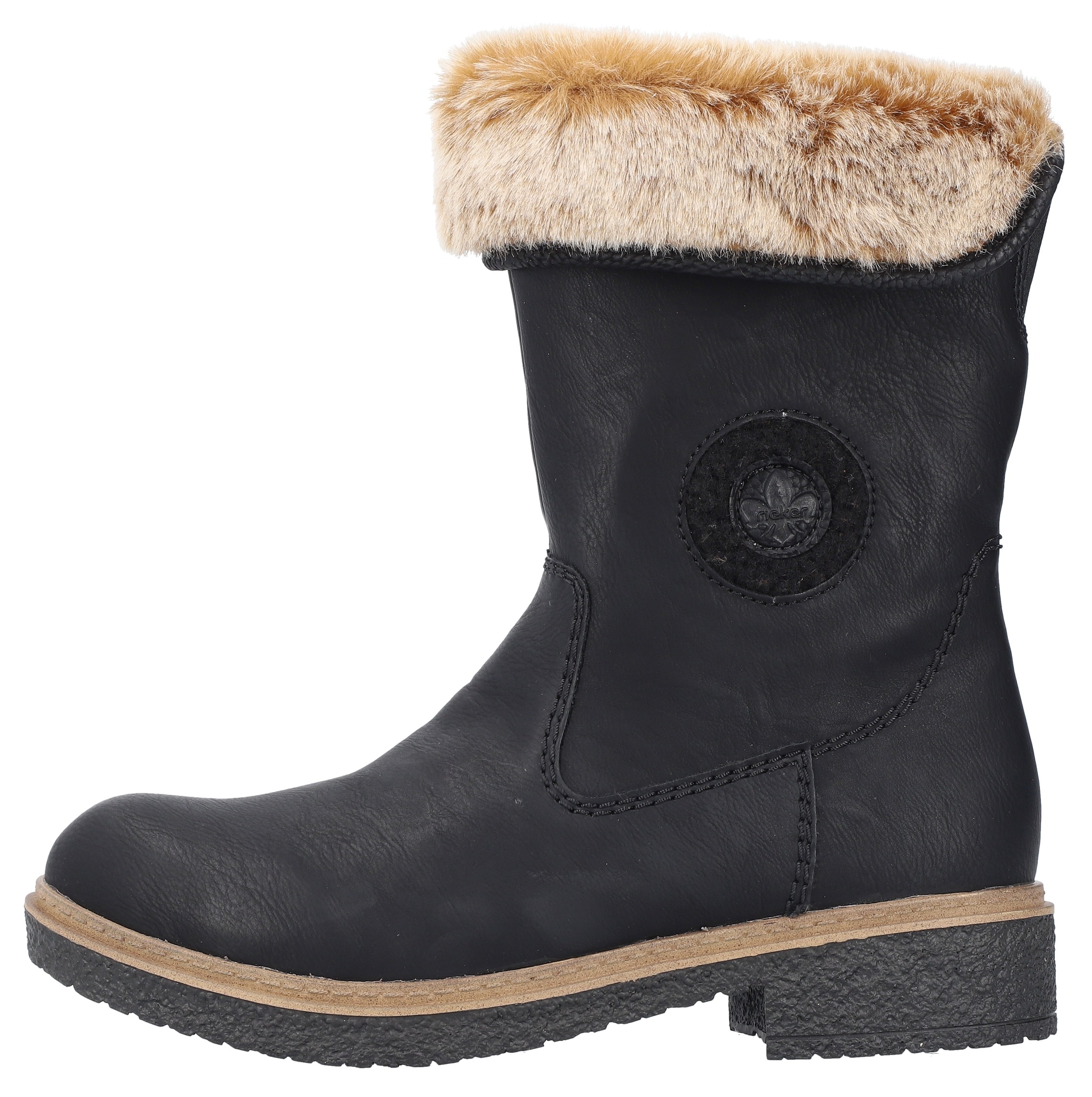 Rieker Winterstiefelette, Winterboots, Warmfutter, Blockabsatz, mit Innenreißverschluss