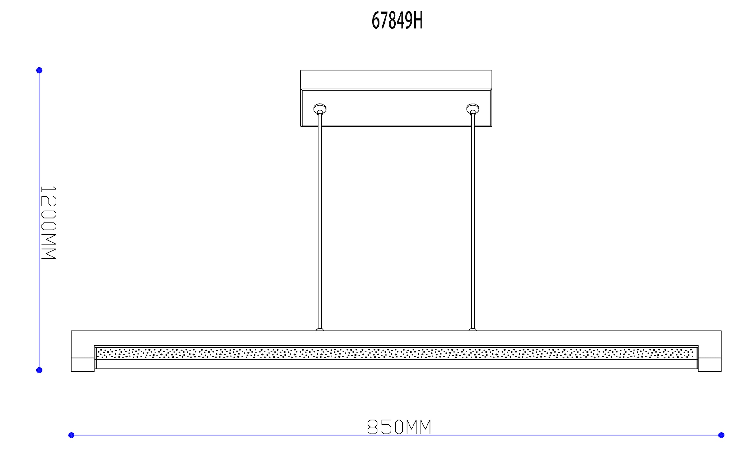 GLOBO LIGHTING Hängeleuchte »STARLA« LED-Modul 1 Stk. Warmweiß Wohnzimmerleuchte schwarz/Holz, LED 24W, Sterndekor