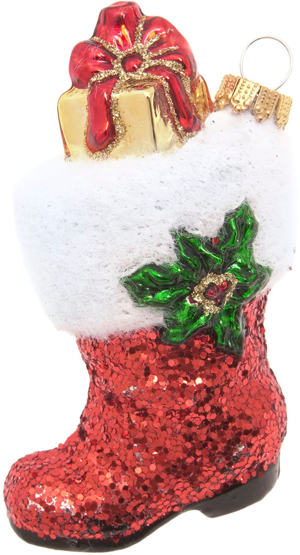 Christbaumschmuck »Santa's Stiefel, Rot, 9cm«, (1 tlg.), Christbaumschmuck aus Glas,...