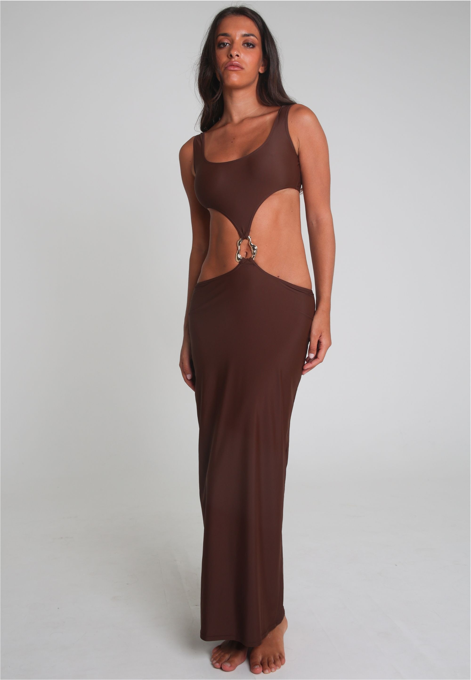 Moda Minx Jerseykleid »Irregular Hoop Long Dress«, (1 tlg.), mit tollen Cut-Outs