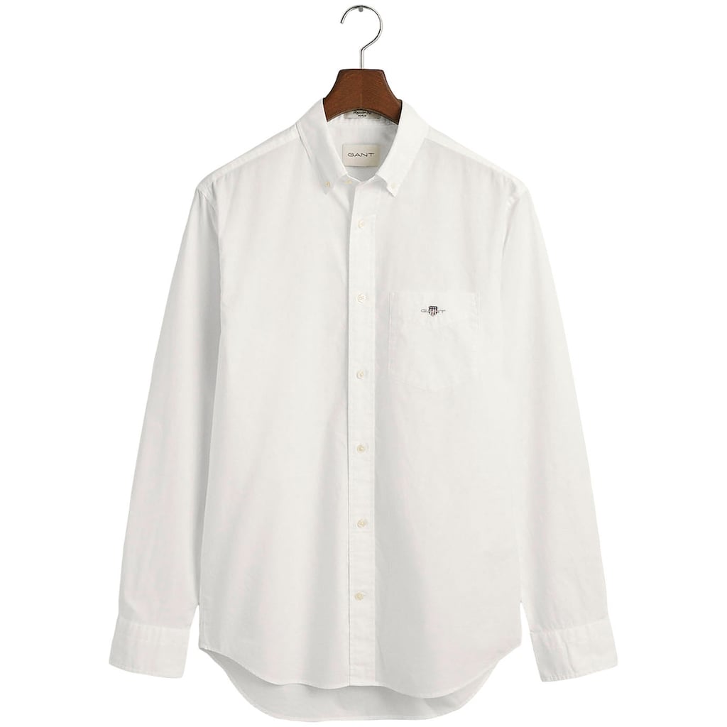 Gant Langarmhemd »Regular Fit Popeline Hemd leicht strapazierfähig pflegeleicht«