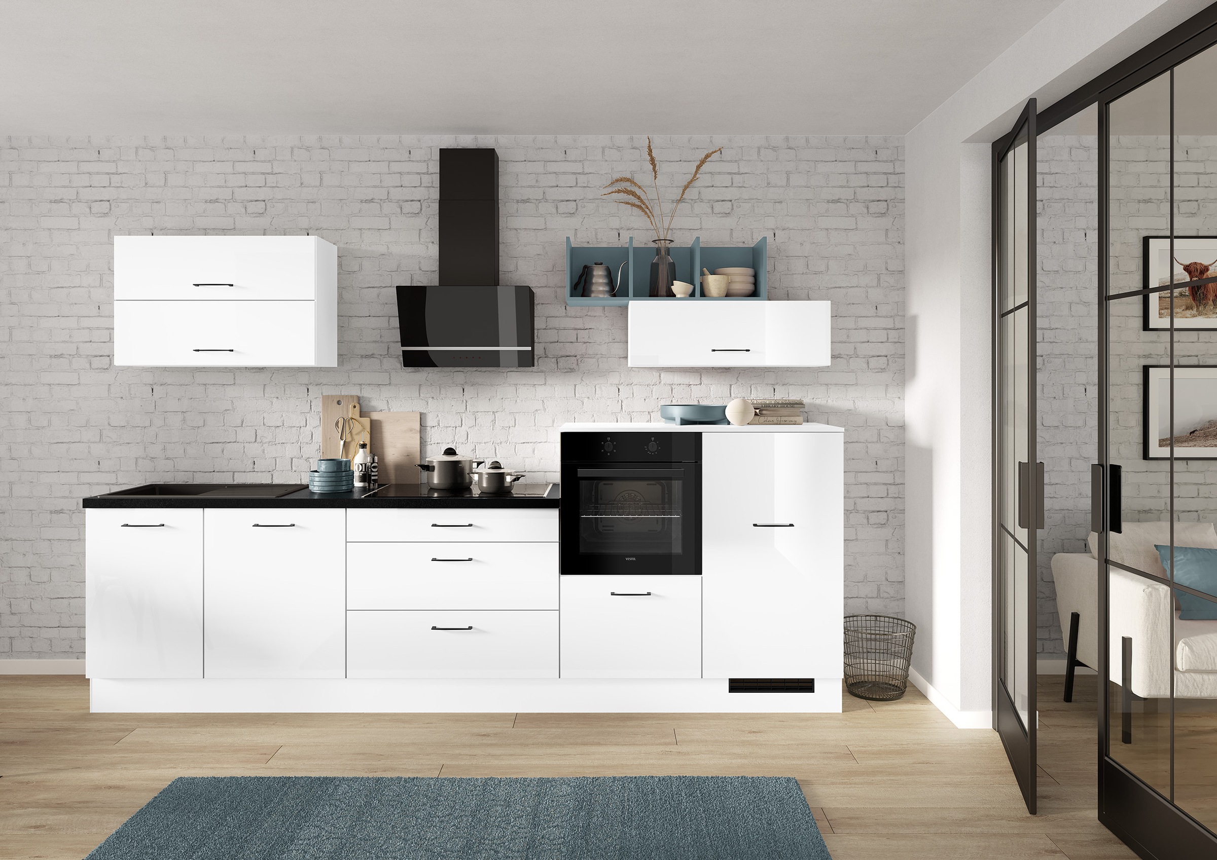 IMPULS KÜCHEN Küchenzeile ""New York", Schubkästen mit Soft-Close," wählbar günstig online kaufen