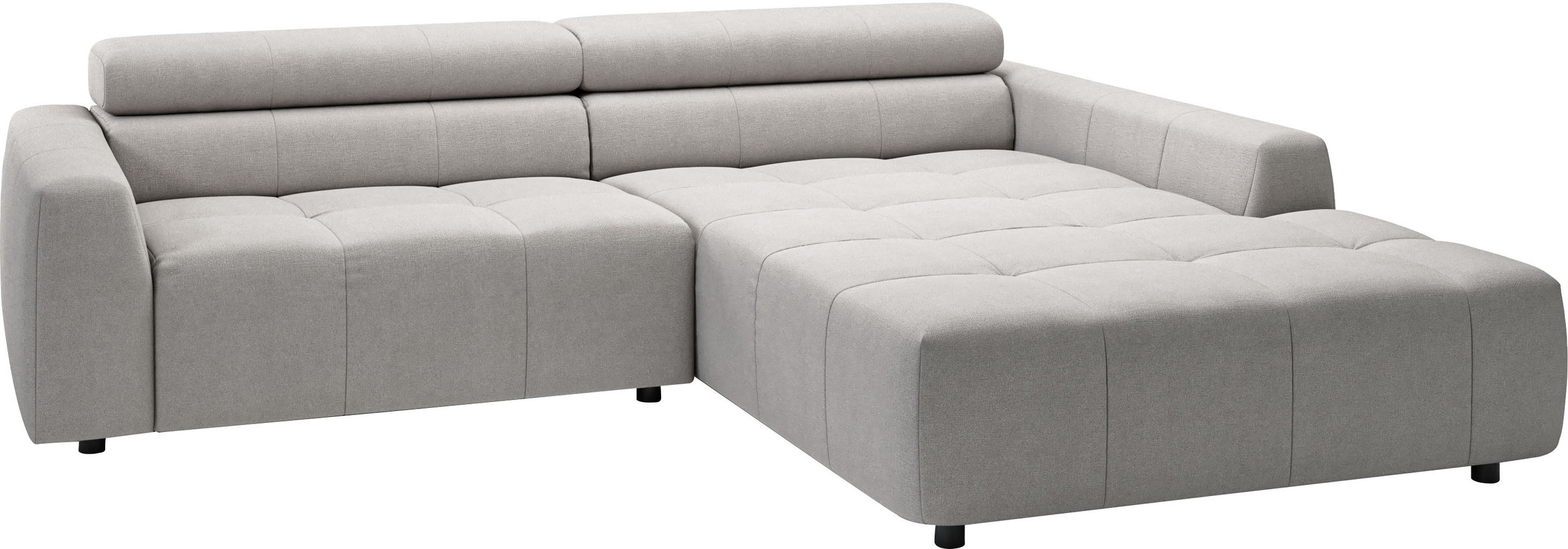 Thumbnail - 3C Candy Ecksofa "Denver auch mit Cord- und Easy care-Bezug, Kopfteilverstellung L-Form" wahlweise. mit motorischer Sitz...