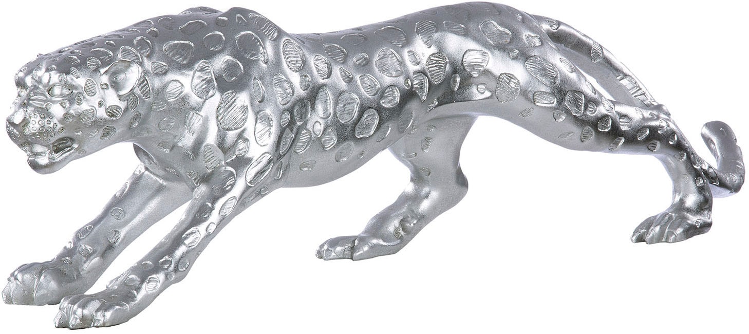 Casablanca by Gilde "Figur Gepard silberfarben H. 20 cm"
