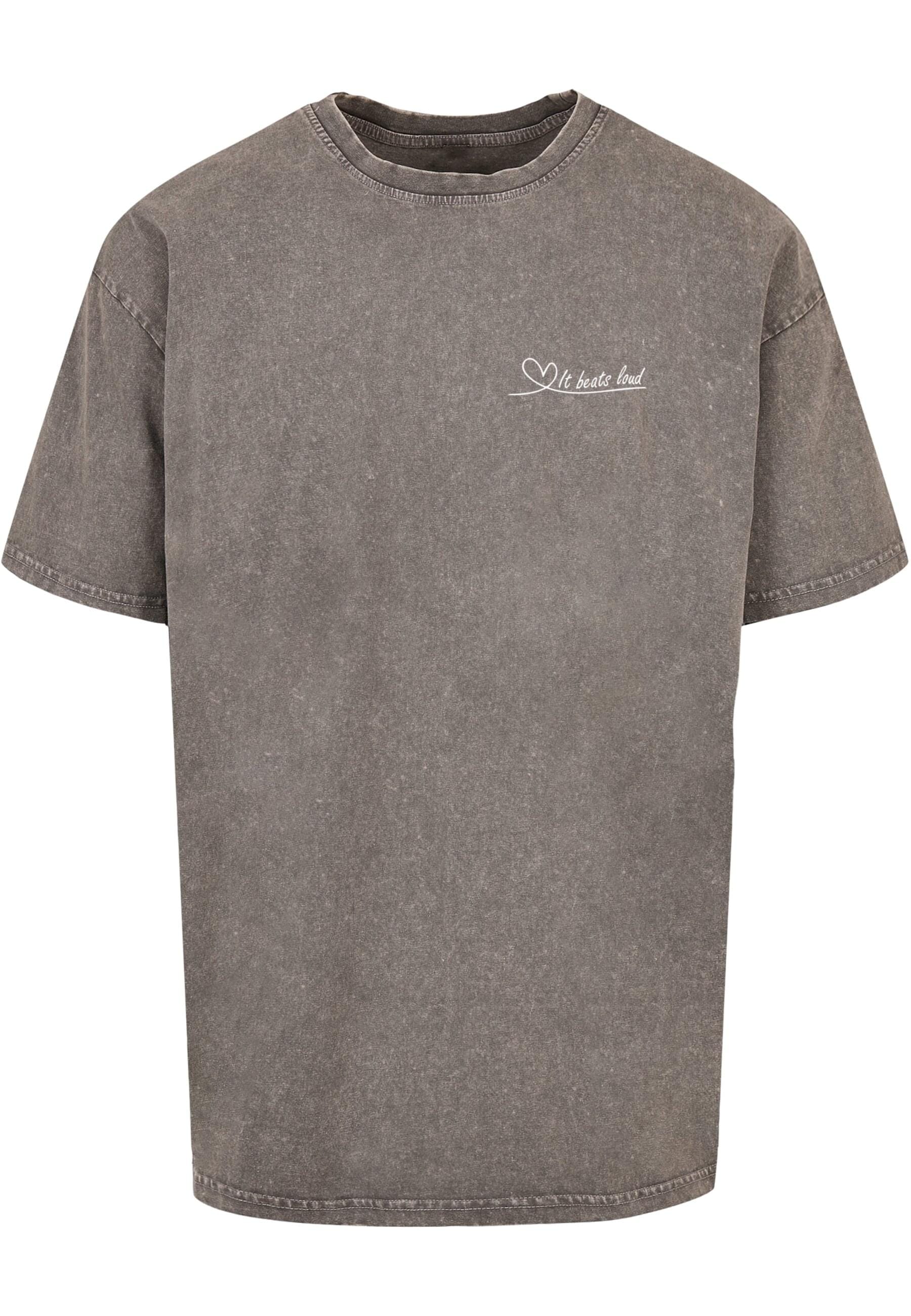 Merchcode T-Shirt "Merchcode Herren It Beats Loud Acid Washed Heavy Oversiz günstig online kaufen