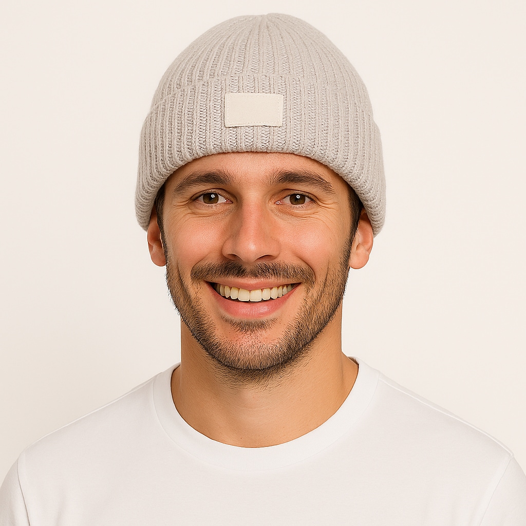 Jack & Jones Beanie "JACHAKKAI – Strickmütze mit hohem Baumwollanteil, Ripp günstig online kaufen