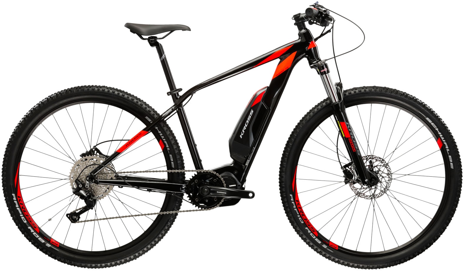 Kross E-Bike »E-MTB Level Boost 1.0 504 29 Zoll schwarz«, 10 Gang, Shimano, DEORE M6000, Mittelmotor 250 W