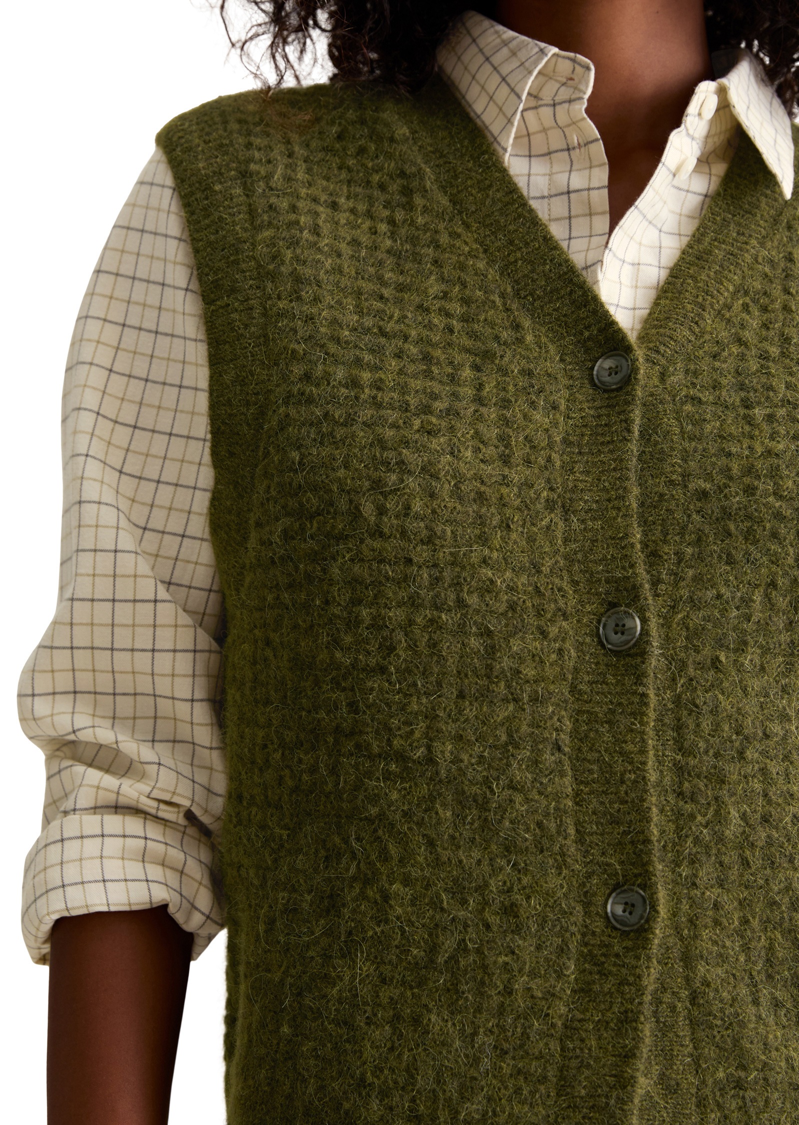 Marc O'Polo DENIM V-Ausschnitt-Pullover »aus Schurwolle-Alpakawolle-Mix«