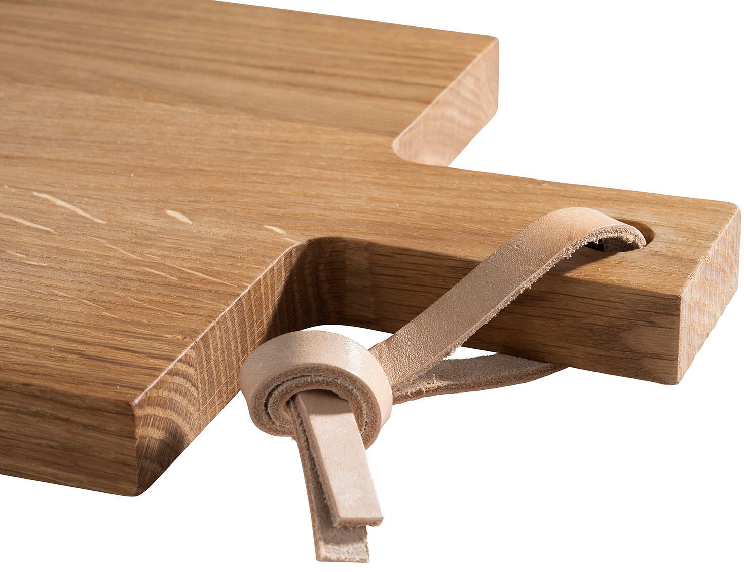 Thumbnail - APS Servierbrett "SIMPLY WOOD" mit Hängeloch und Lederband, geölt