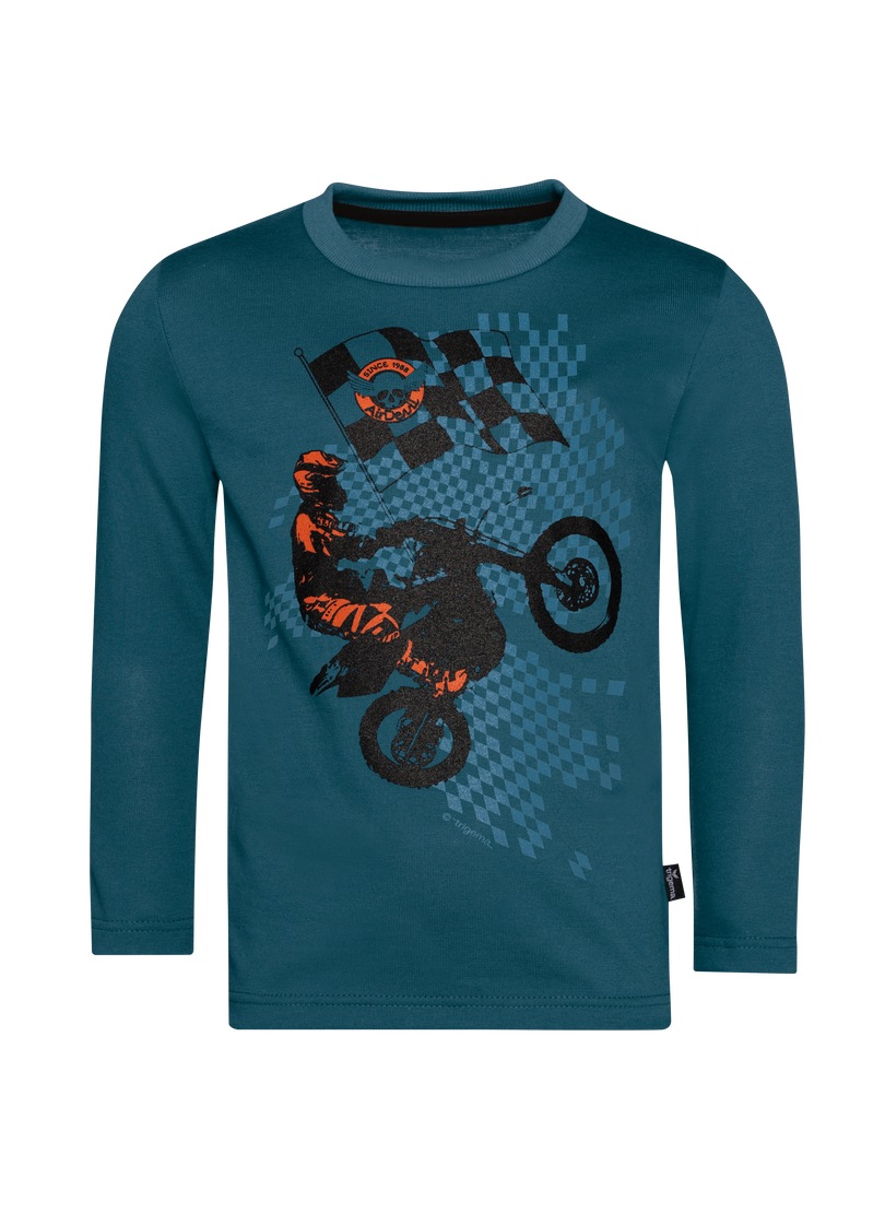 Trigema Sweatshirt »TRIGEMA Langarmshirt mit sportlichem Motorrad-Print«