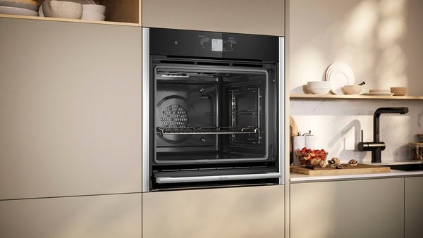 NEFF Einbaubackofen N 90 »B64CT73N0«, mit Teleskopauszug nachrüstbar, Hydrolyse, AirFry-Funktion