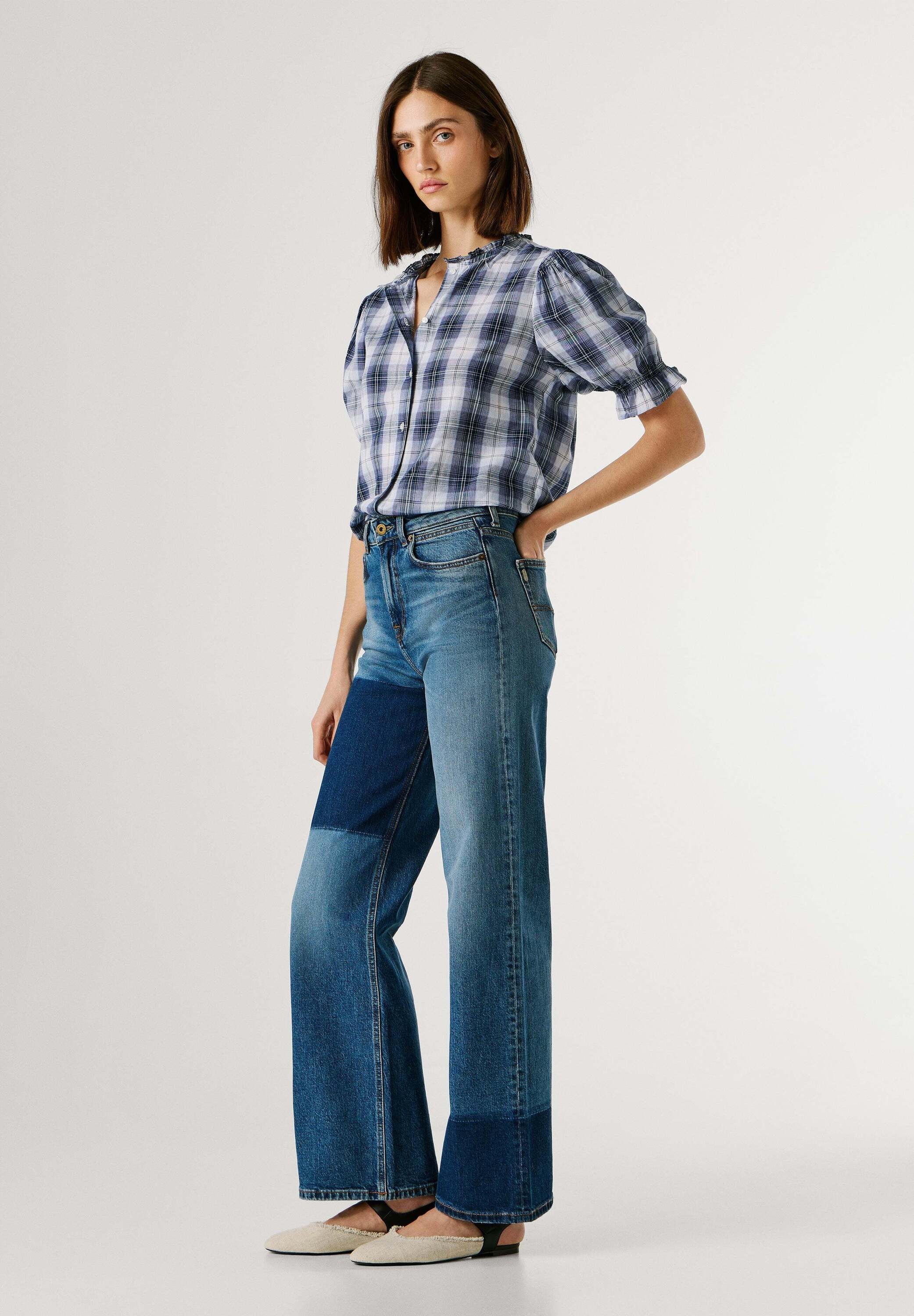 Pepe Jeans Straight-Jeans »trousers STRAIGHT JEANS UHW LEXA MID DARK«