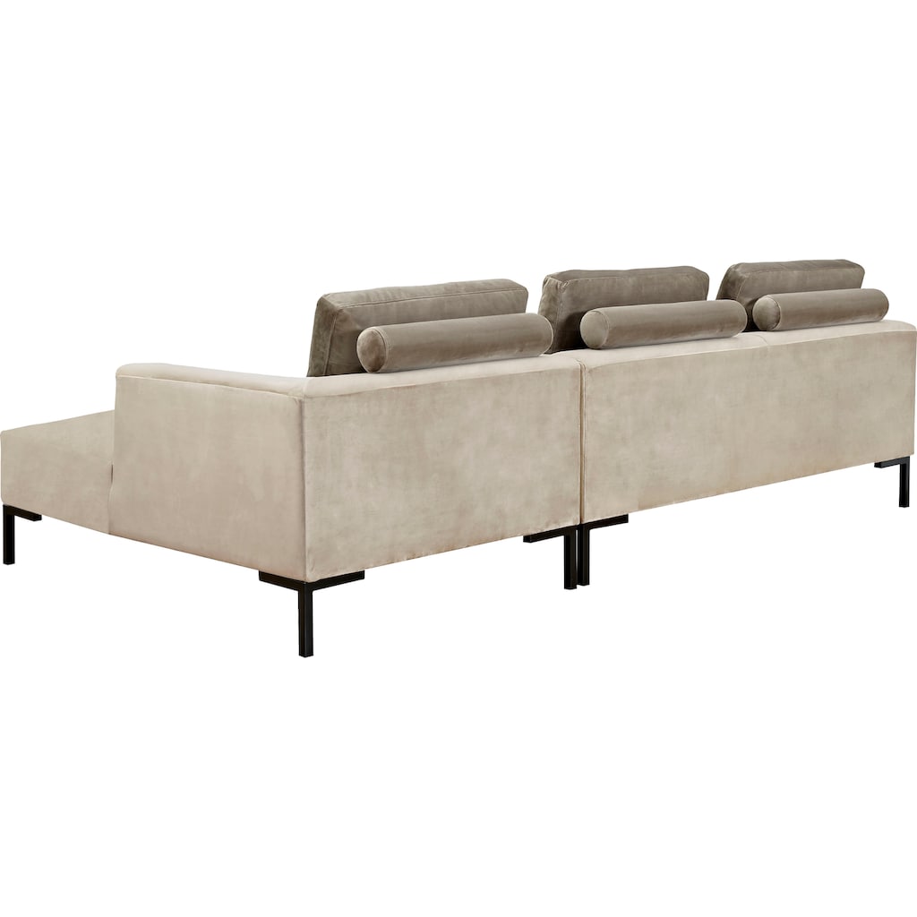 ATLANTIC home collection Ecksofa »L-Form«, mit Federkern