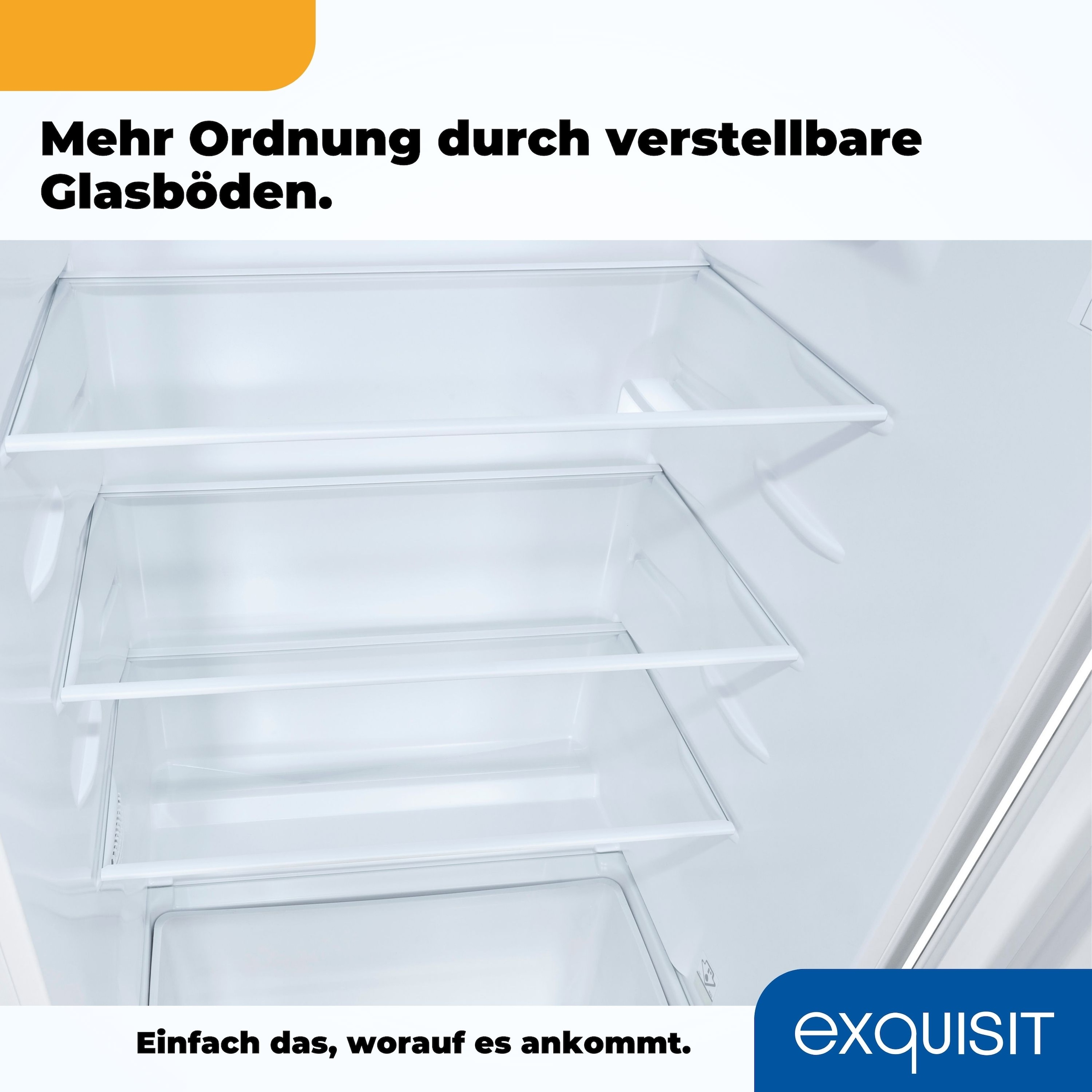 exquisit Einbaukühlschrank »EKS201-4-E-040E« 122,7 cm hoch 54 cm breit Schlepptür