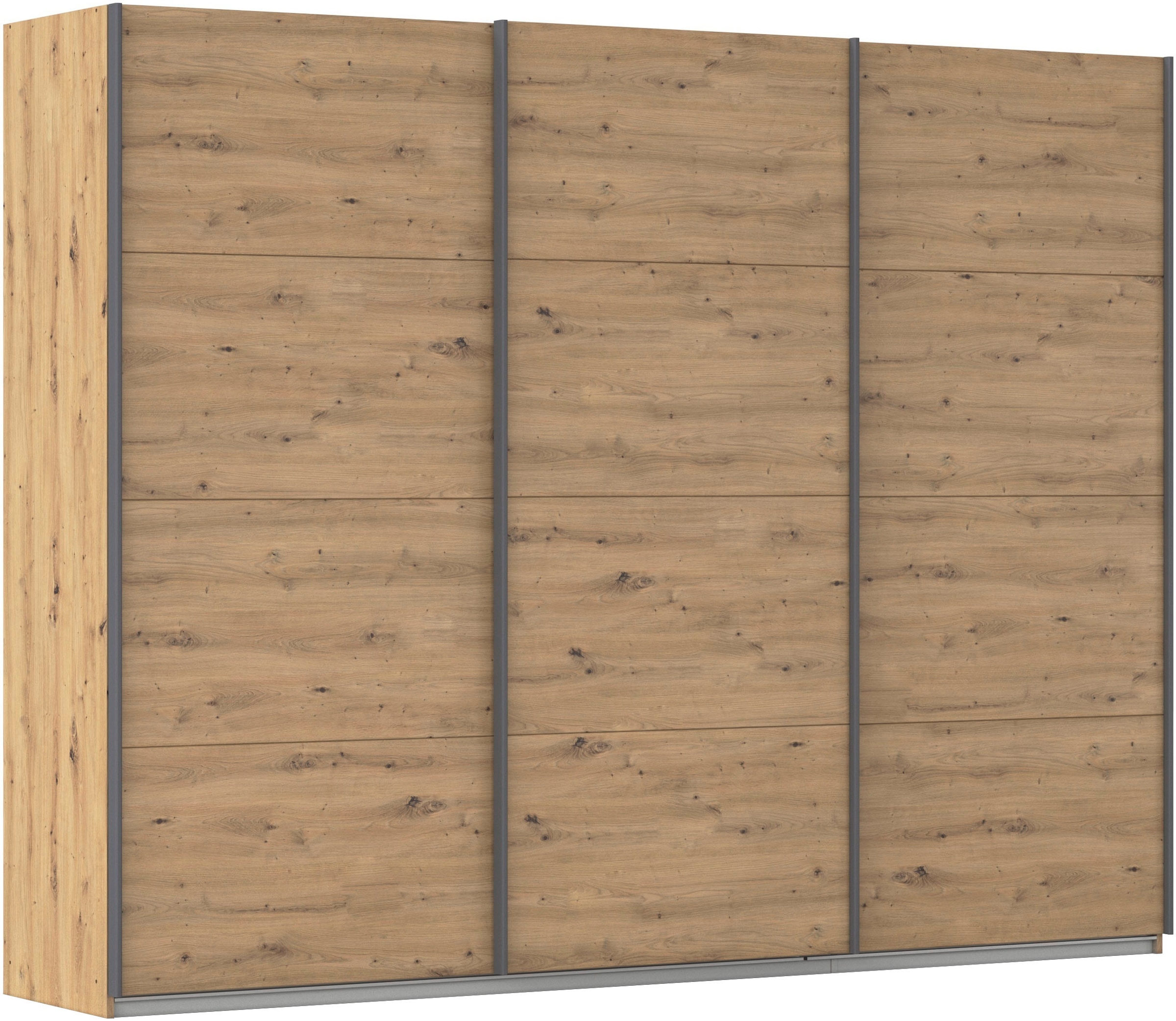 OTTO home Schwebetürenschrank "Kleiderschrank Schrank Garderobe AGORDO mit Dekor- oder Hochglanzfront" Breiten 203/271/315/360 cm in drei Griff-Farben - NEU: Farbe SCHWARZ, in 4 Breiten und 2 Höhen MADE IN GERMANY