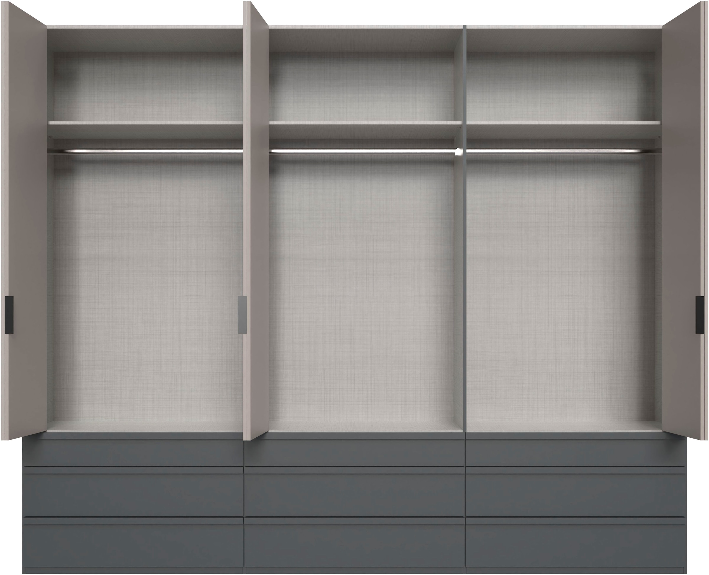 Wimex Falttürenschrank »Oxford by fresh to go, in der Breite 300cm, in 2 Höhen erhältlich« mit Schubladen, wahlweise mit oder ohne Spiegel,  mit hochwertigen Falttüren für den perfekten Überblick