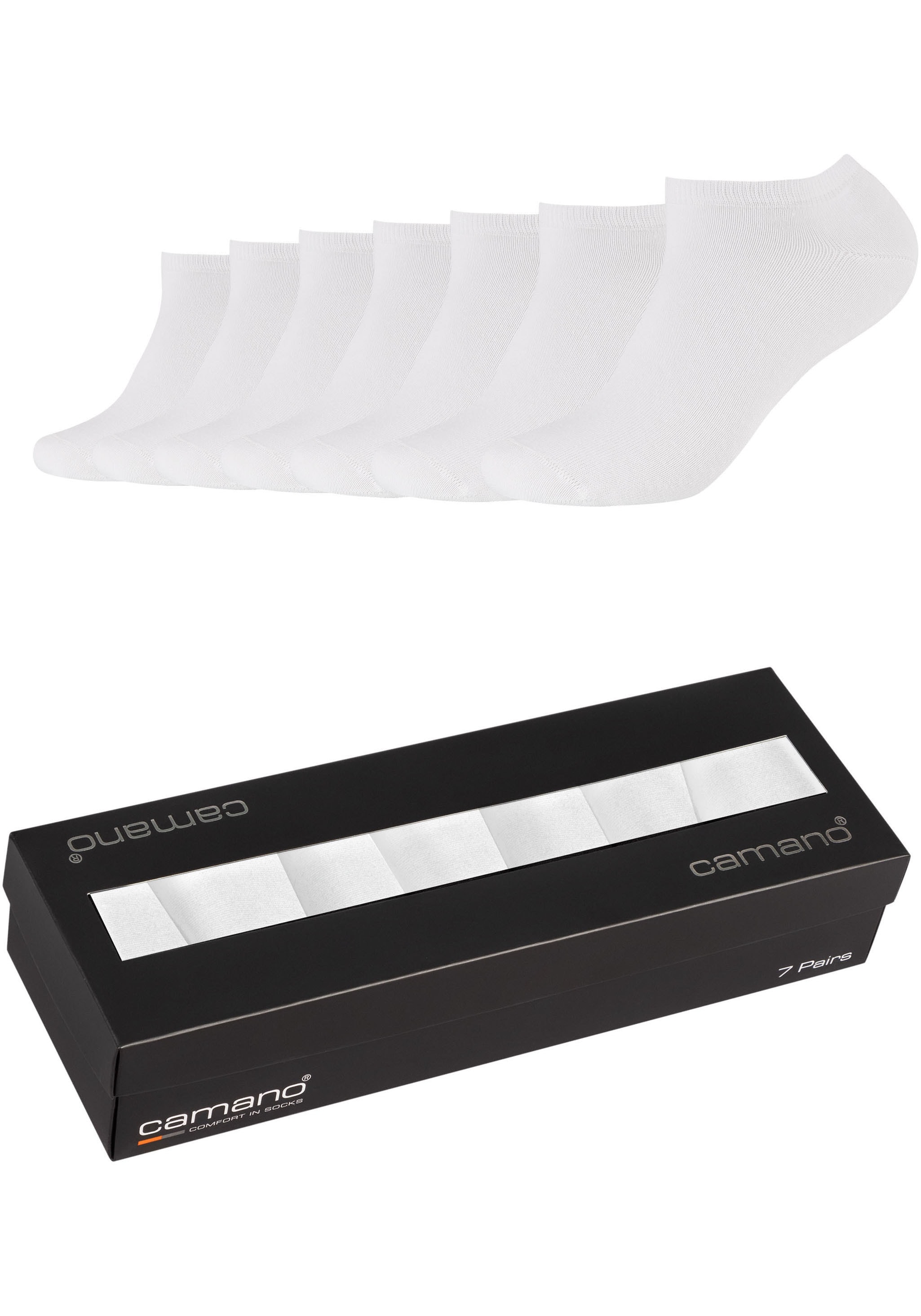 Camano Sneakersocken "comfort" 7 Paar tlg. mit flachen Nähten günstig online kaufen