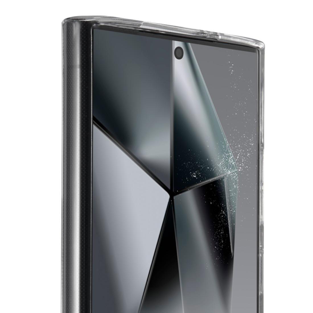 Hama Handyhülle »Handyhülle für Galaxy S24 Ultra (durchsichtig, ohne Vergilben)«, Samsung Galaxy S24 Ultra, Anti-Rutsch-Oberfläche und bezogene Seitentasten