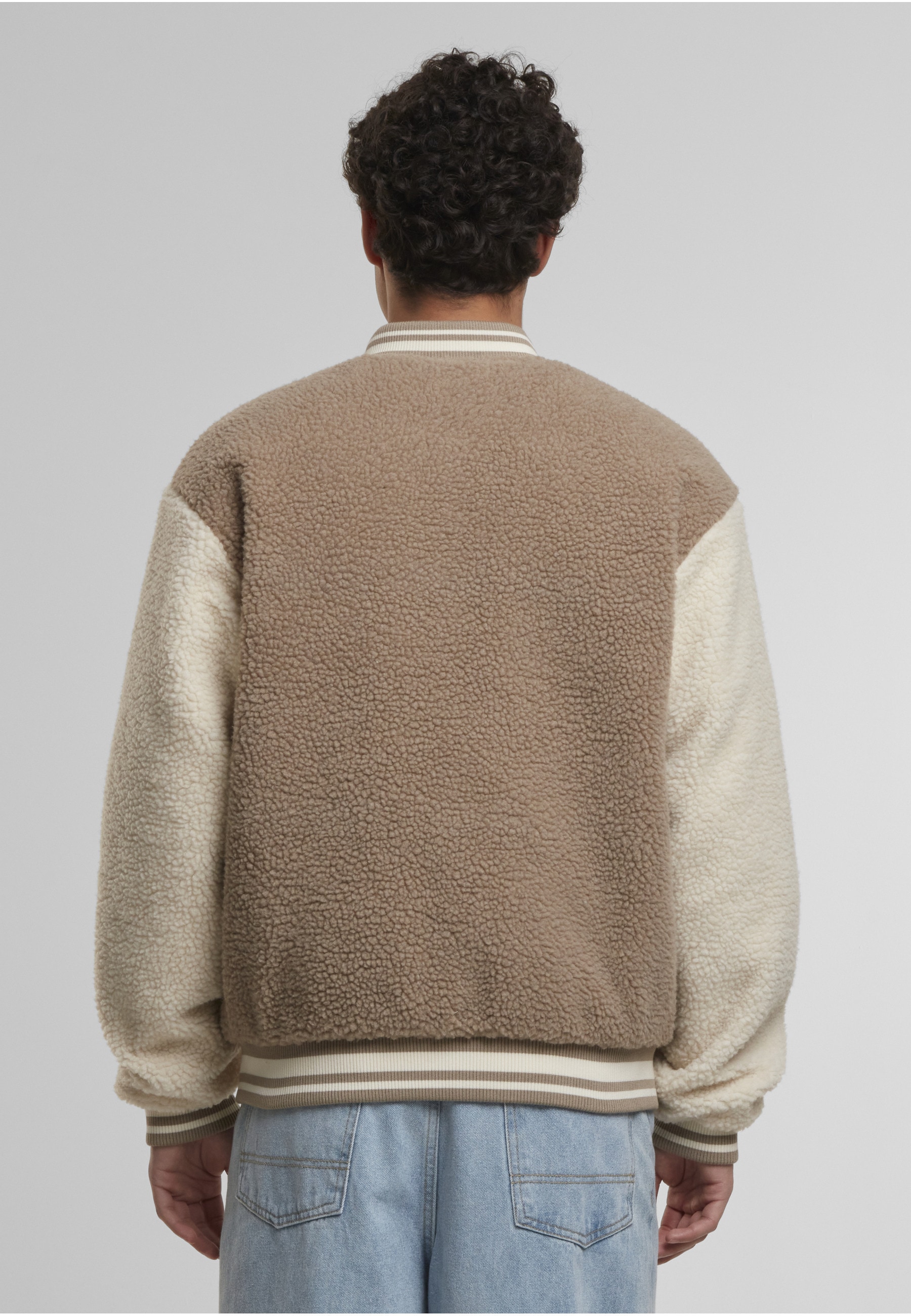 URBAN CLASSICS Collegejacke »Urban Classics Teddy College Jacket« 1 Stk. tlg. ohne Kapuze