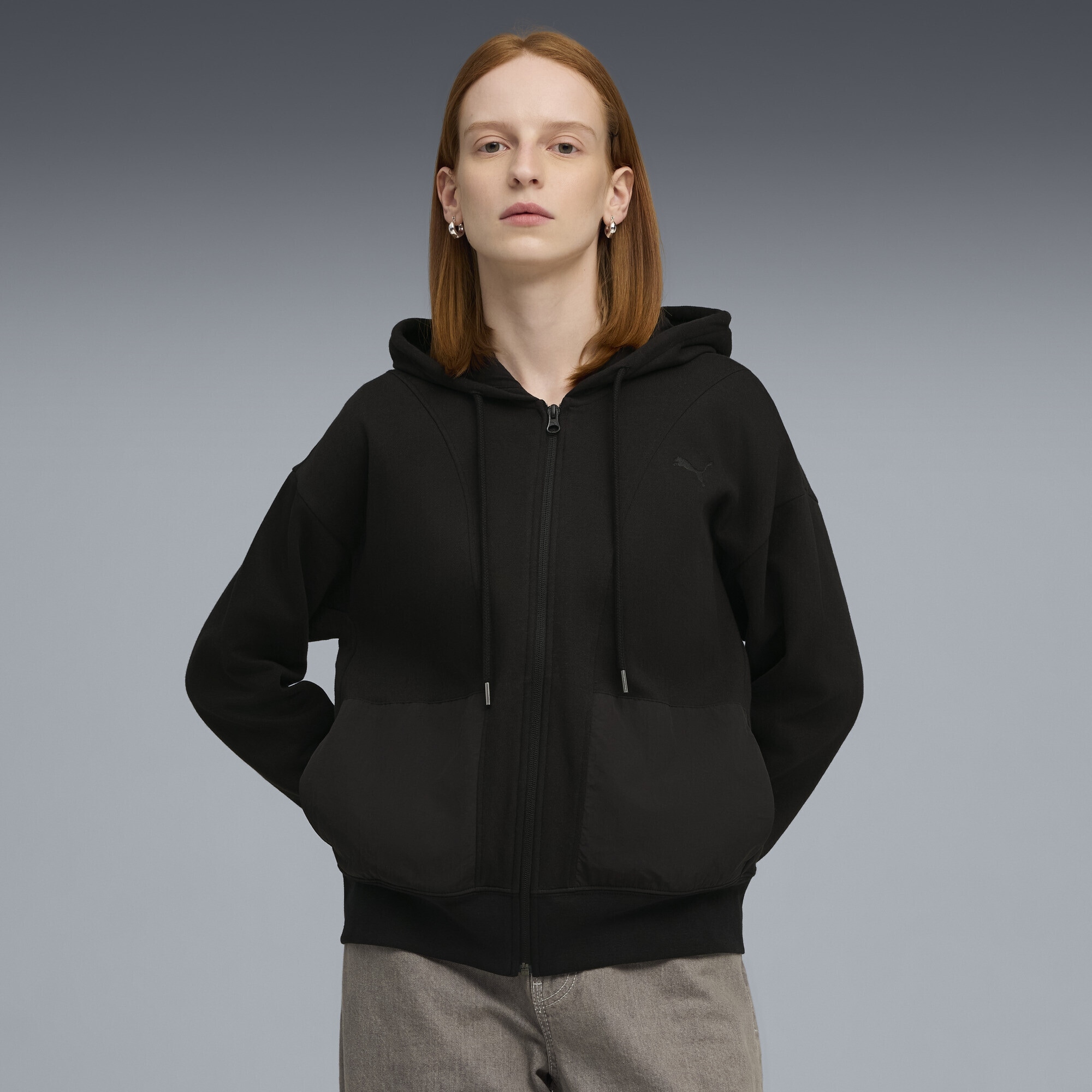 PUMA Sweatjacke »HER Relaxed Kapuzenjacke Damen«
