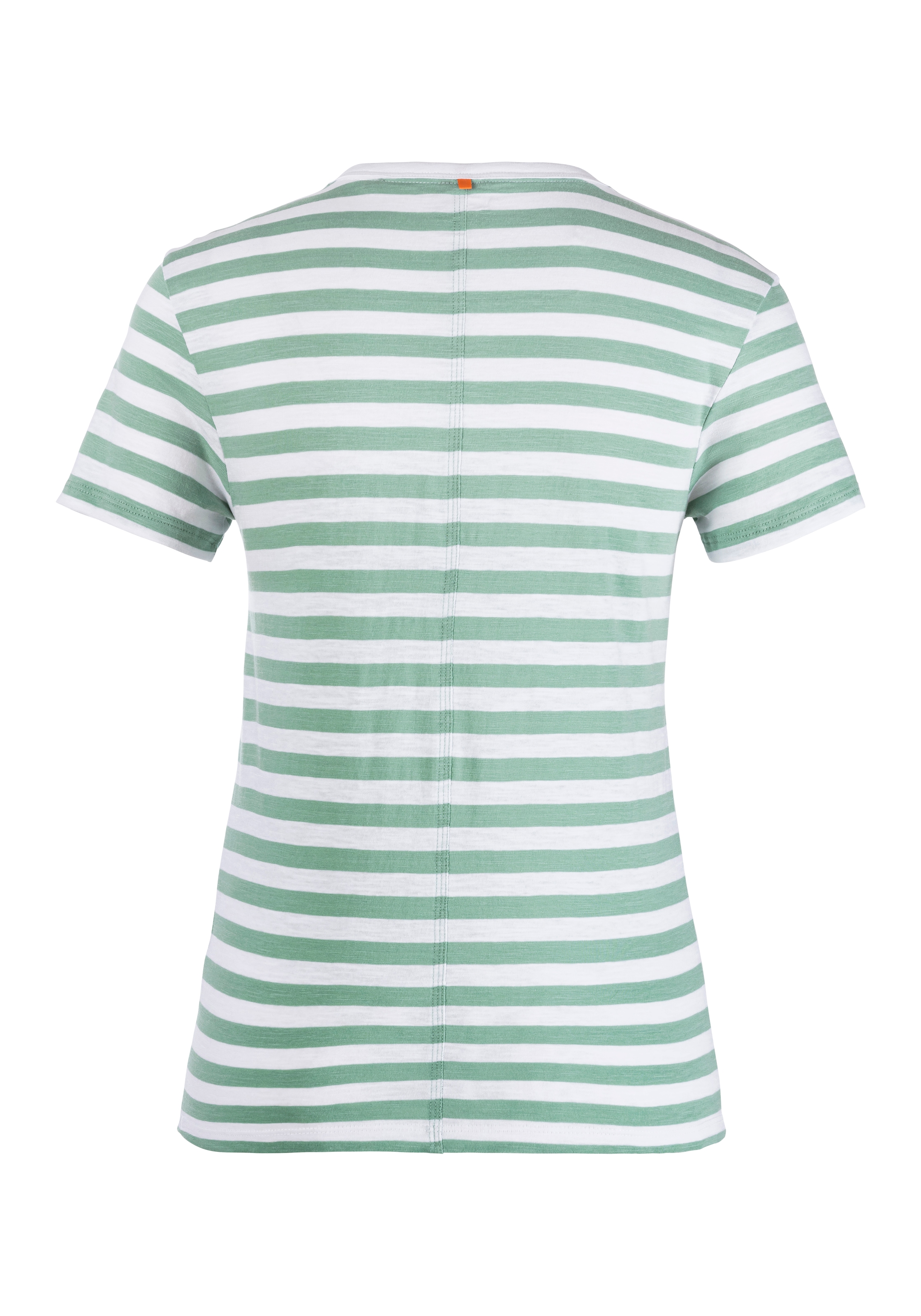 BOSS ORANGE T-Shirt »Esla Striped Premium Damenmode«, Premium Damenmode, im gestreiften Design
