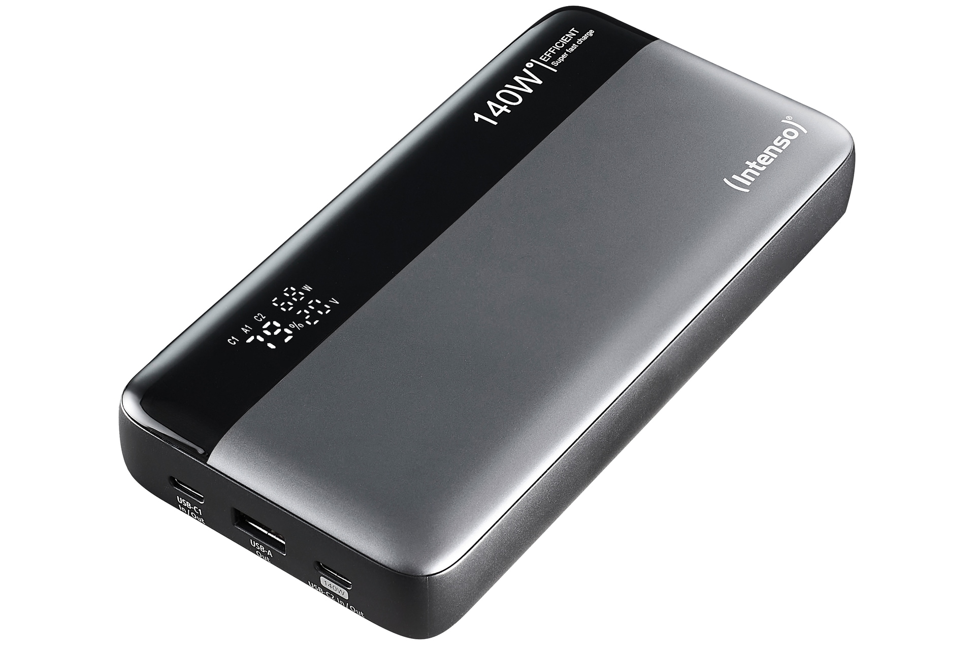 INTENSO Powerbank "Powerbank HE25000", 18 V 25mAh, grau, Akkumulatoren